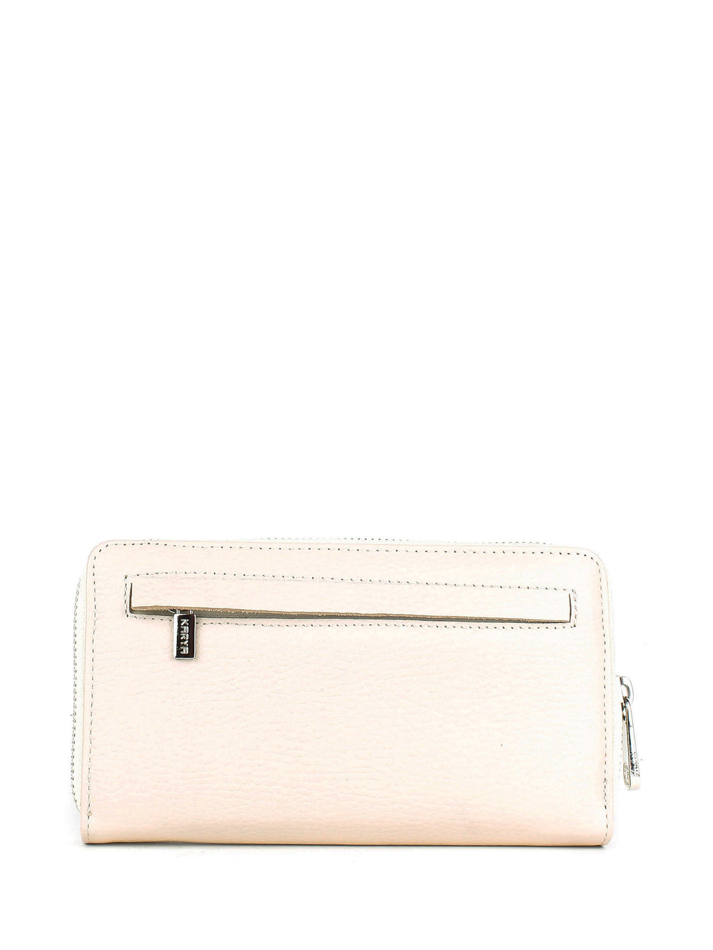 Cartera de piel italiana Beige 1072-13
