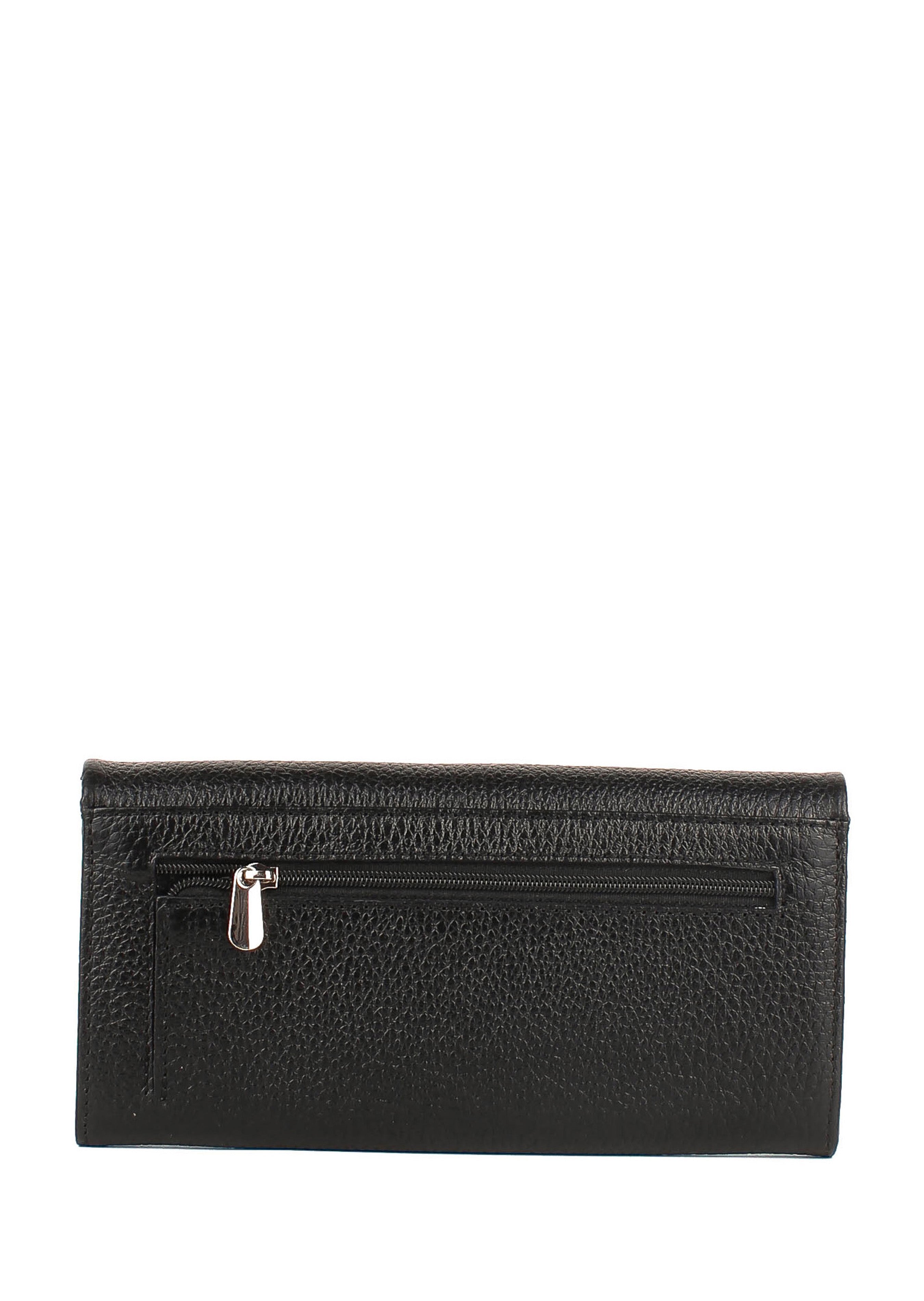 Bandolera de piel italiana Negro 163-01