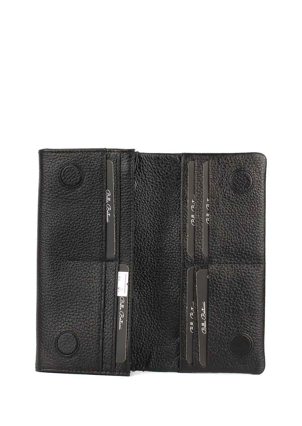 Bandolera de piel italiana Negro 163-01