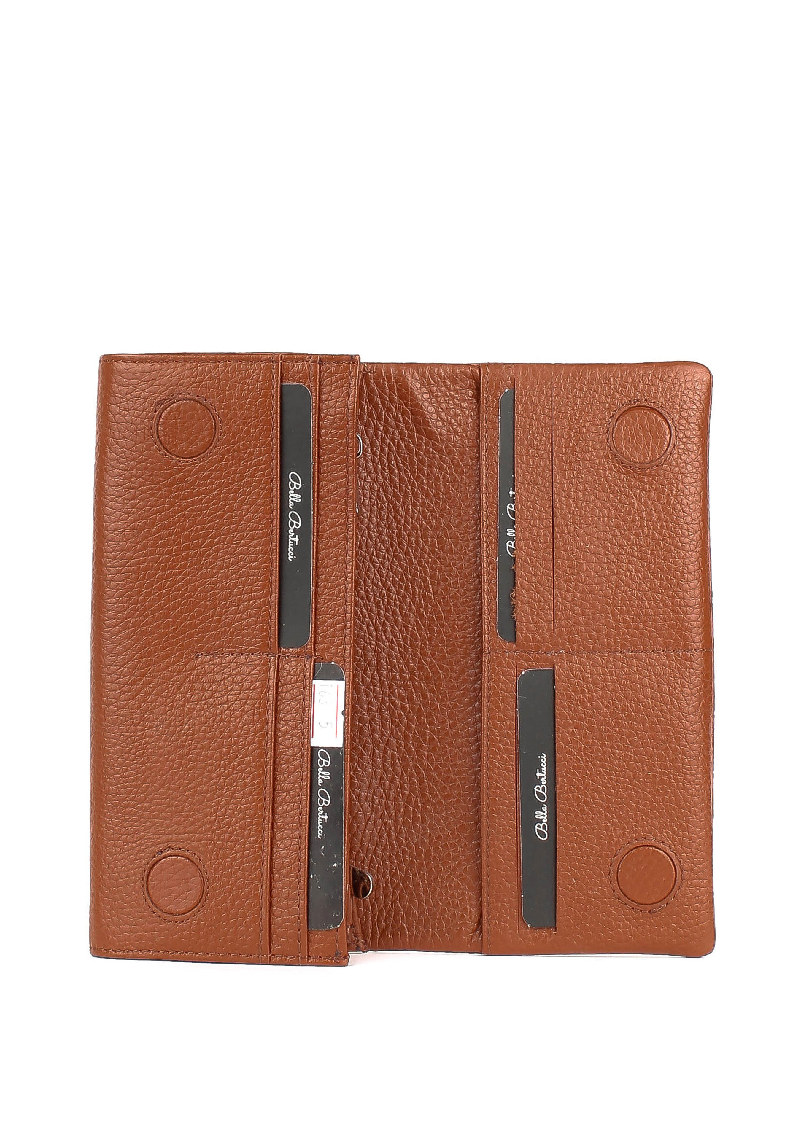 Bandolera de piel italiana Rojo 163-5