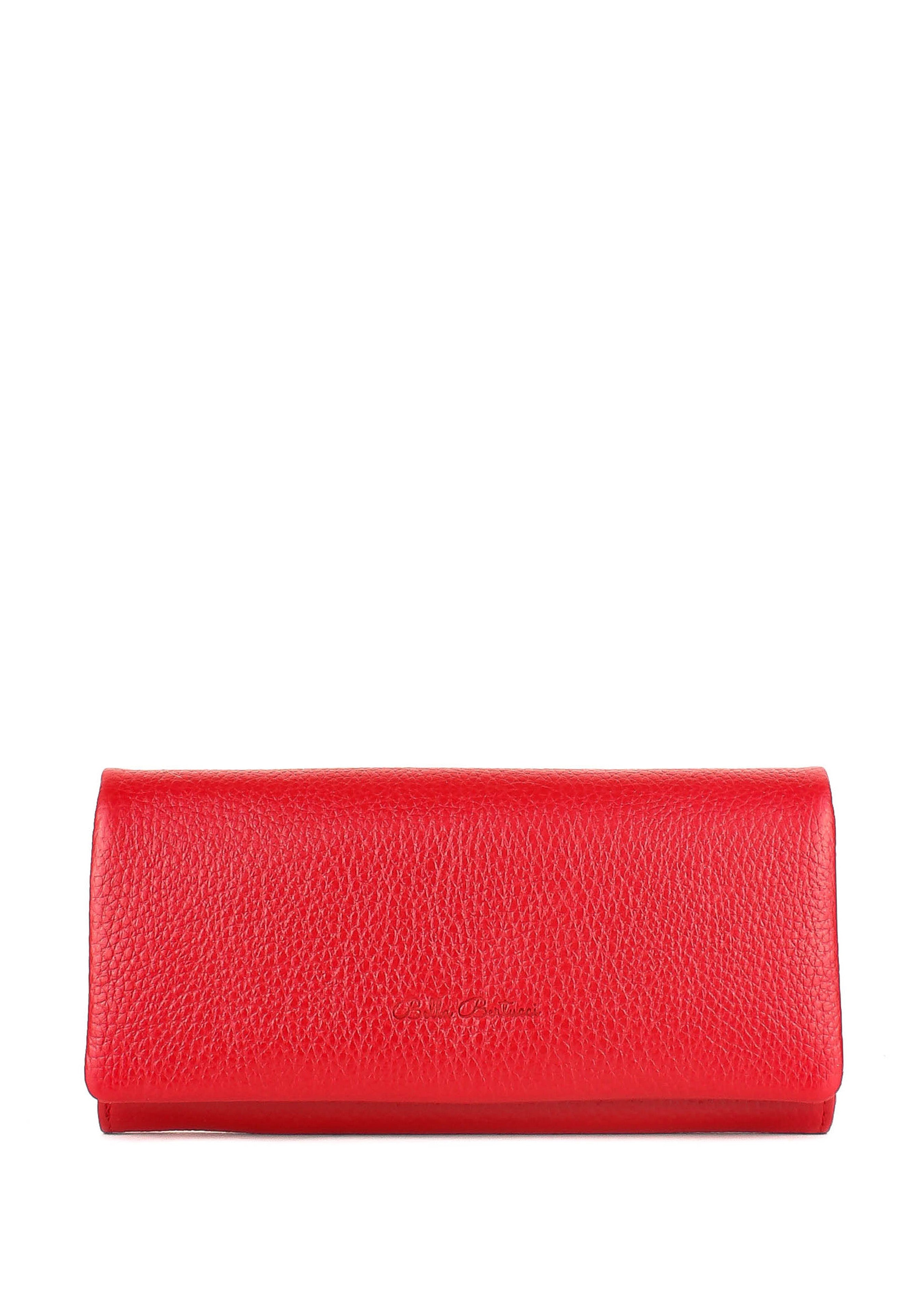 Bandolera de piel italiana Rojo 163-4