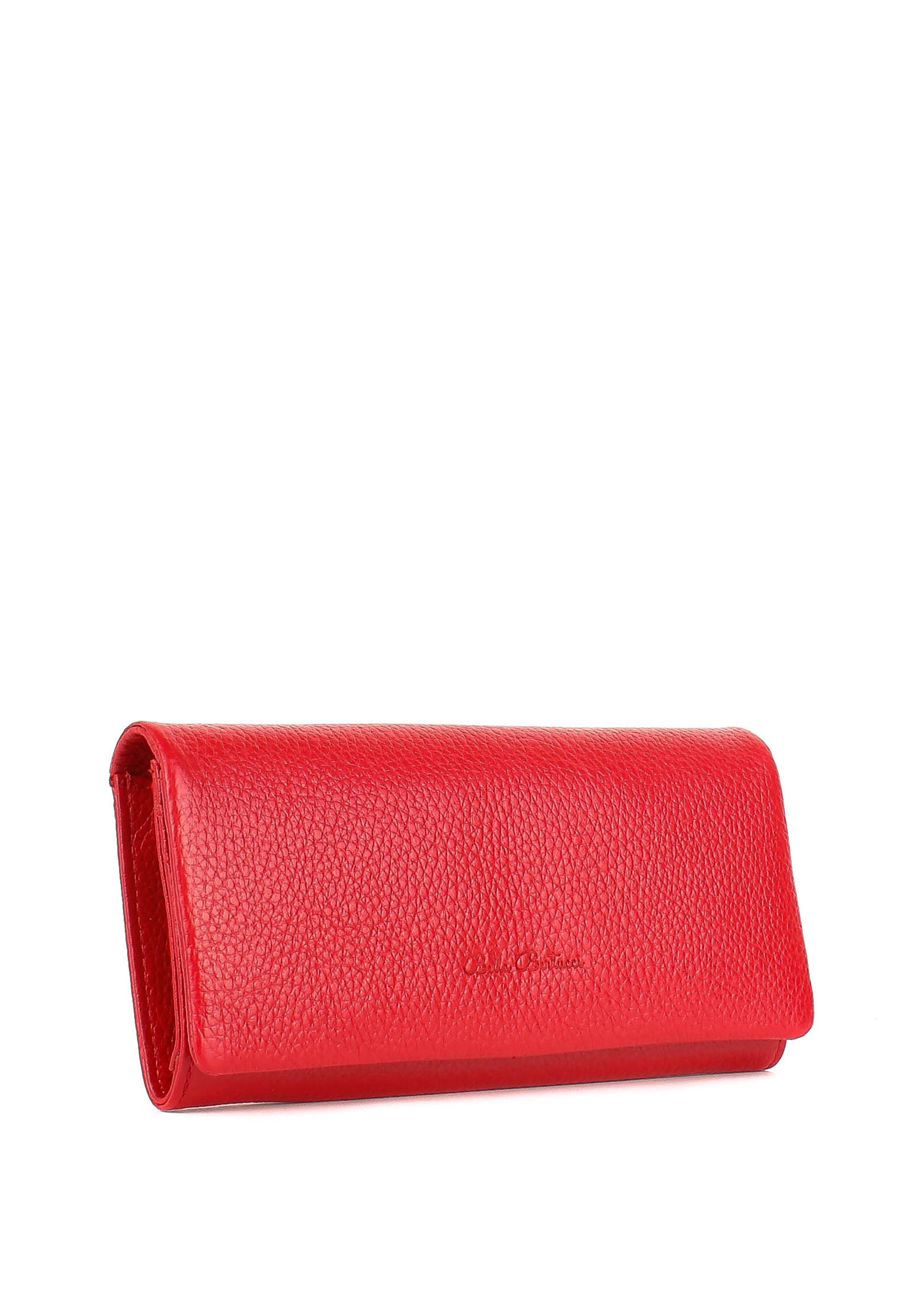 Bandolera de piel italiana Rojo 163-4