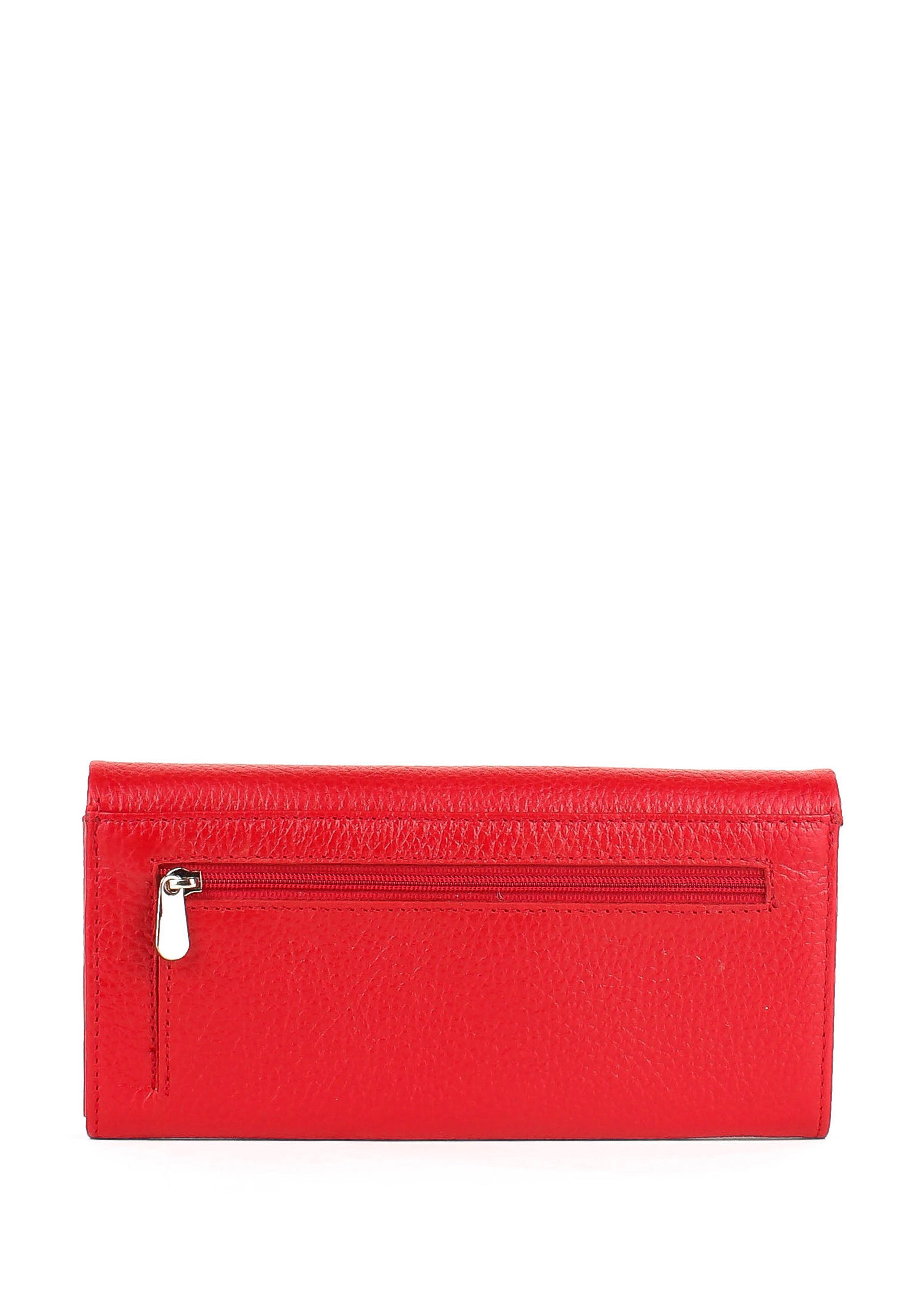 Bandolera de piel italiana Rojo 163-4