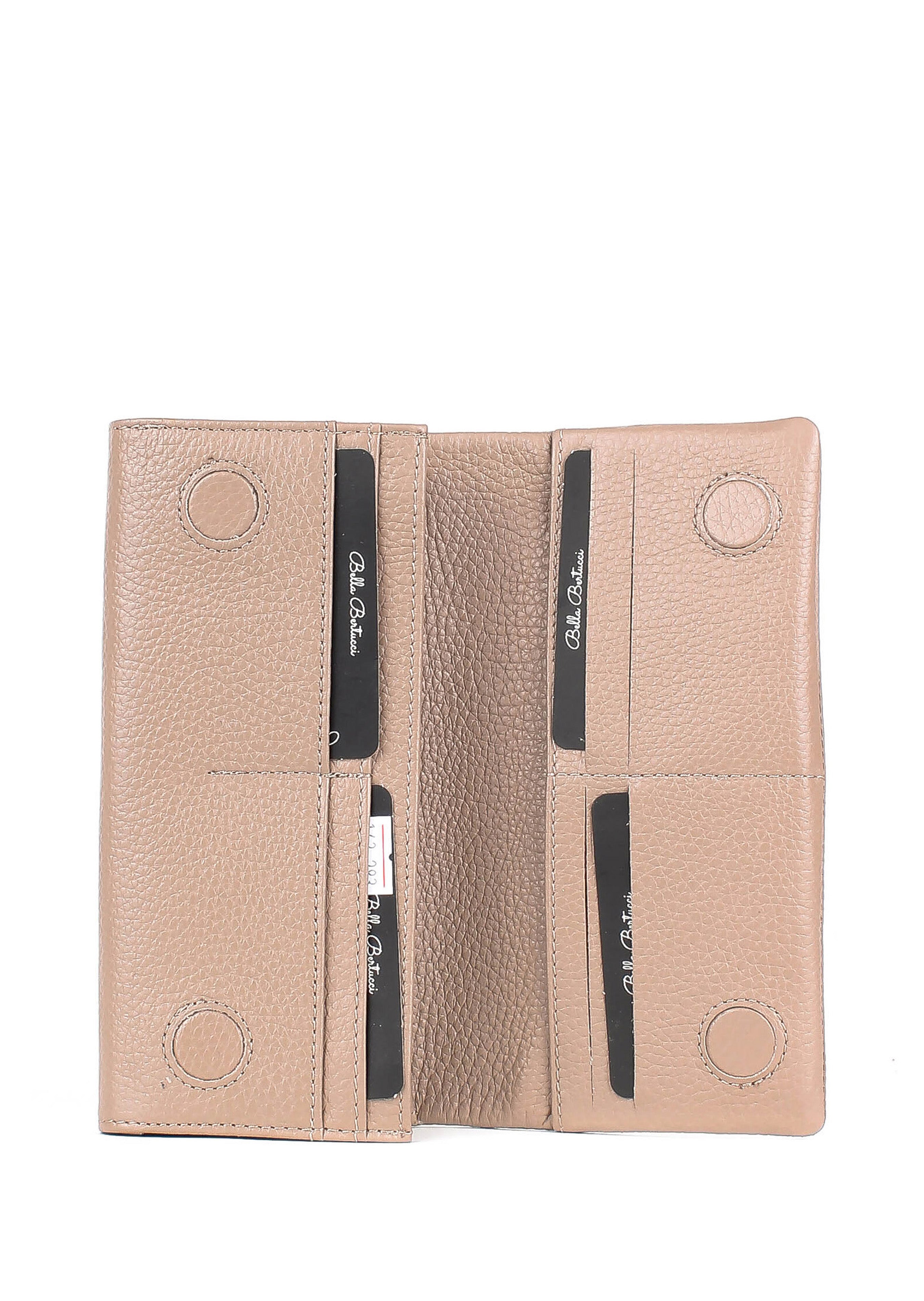 Bandolera de piel italiana Gris 163-283