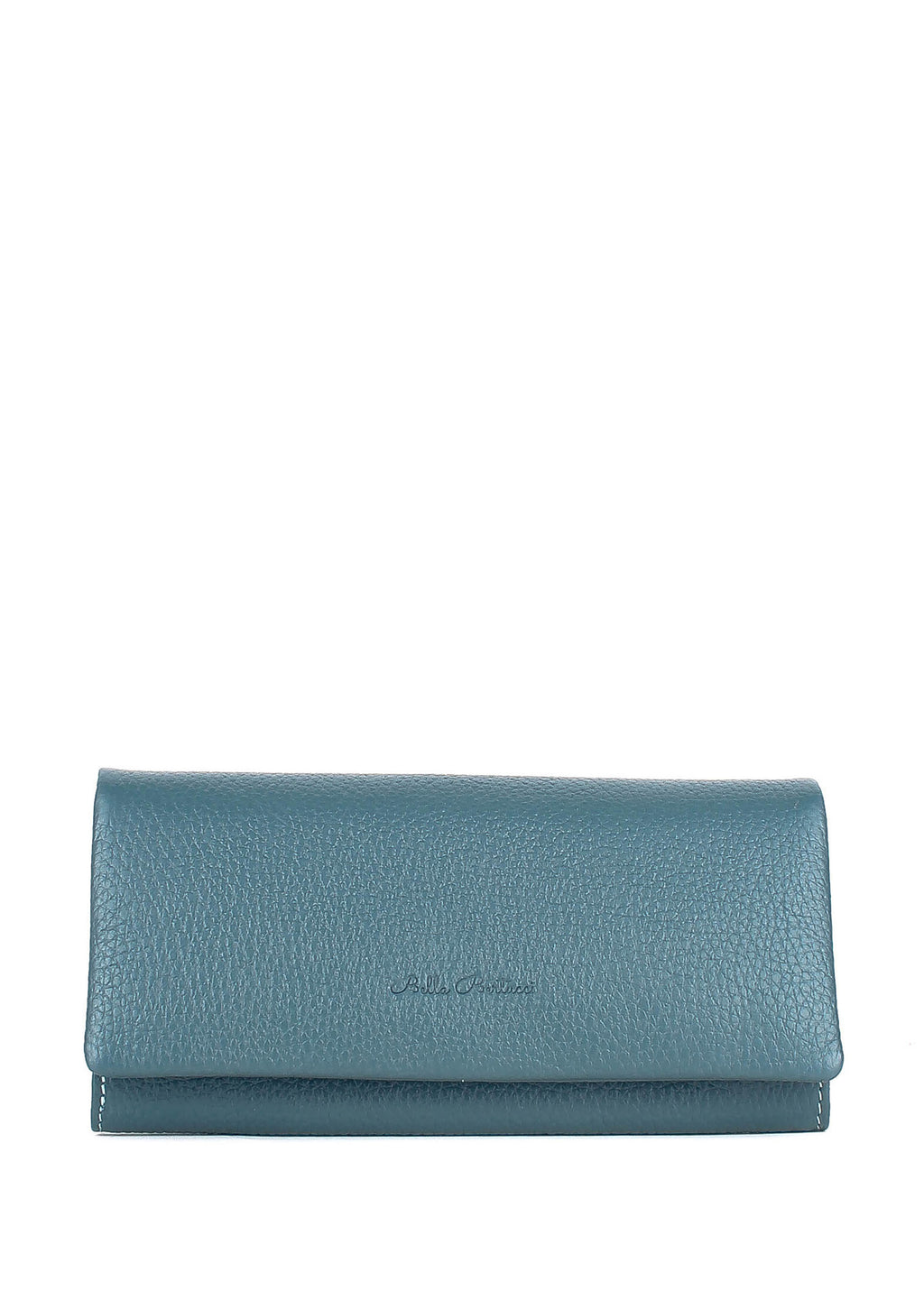 Bandolera de piel italiana Темно блакитний 163-418