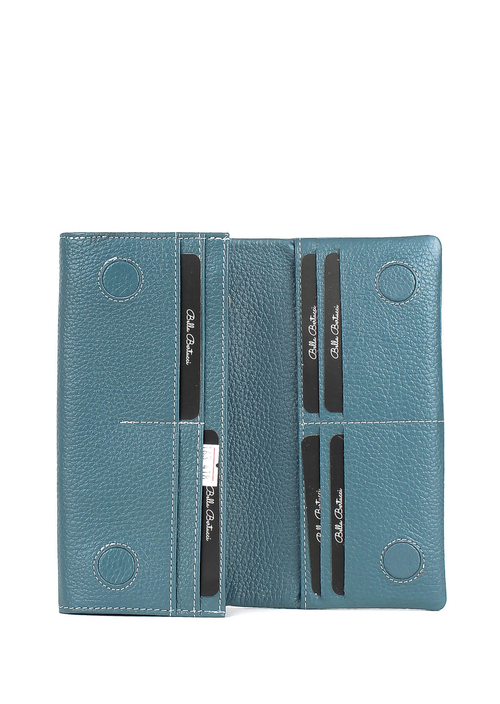 Bandolera de piel italiana Темно блакитний 163-418