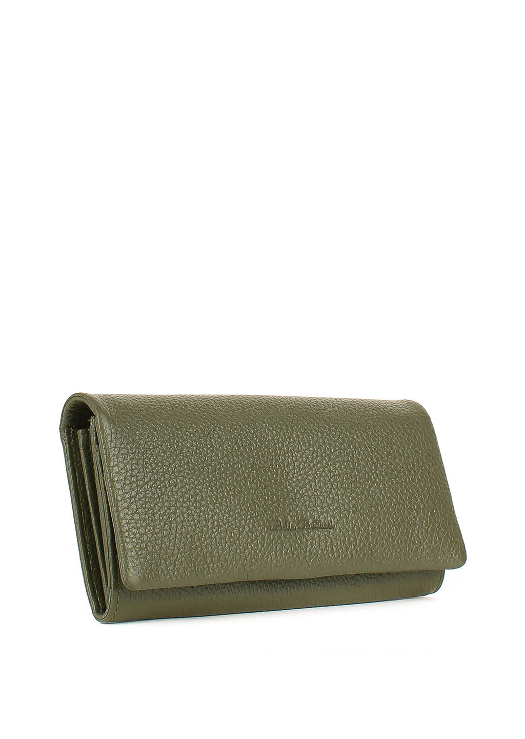 Bandolera de piel italiana Verde 163-774