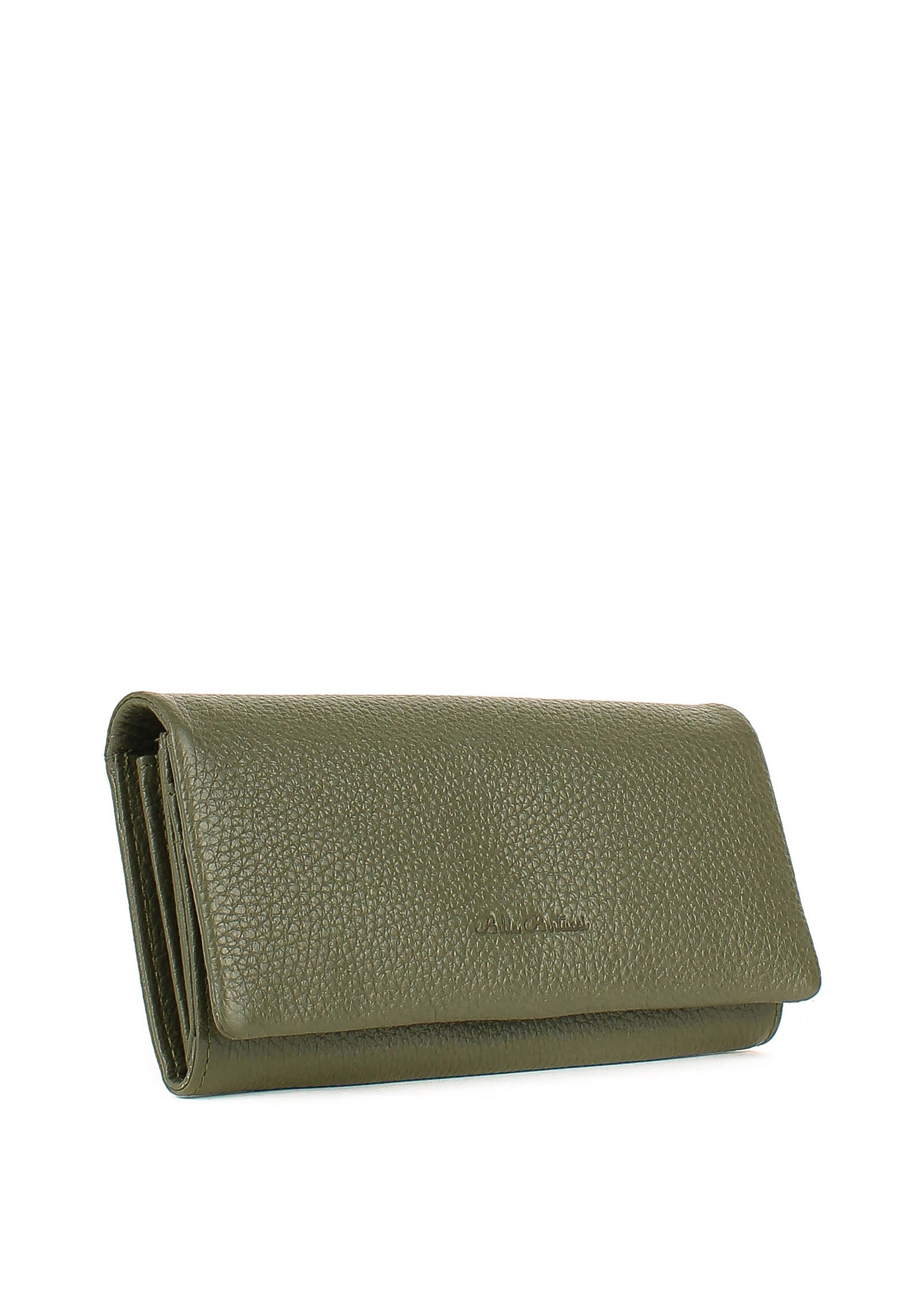 Bandolera de piel italiana Verde 163-774