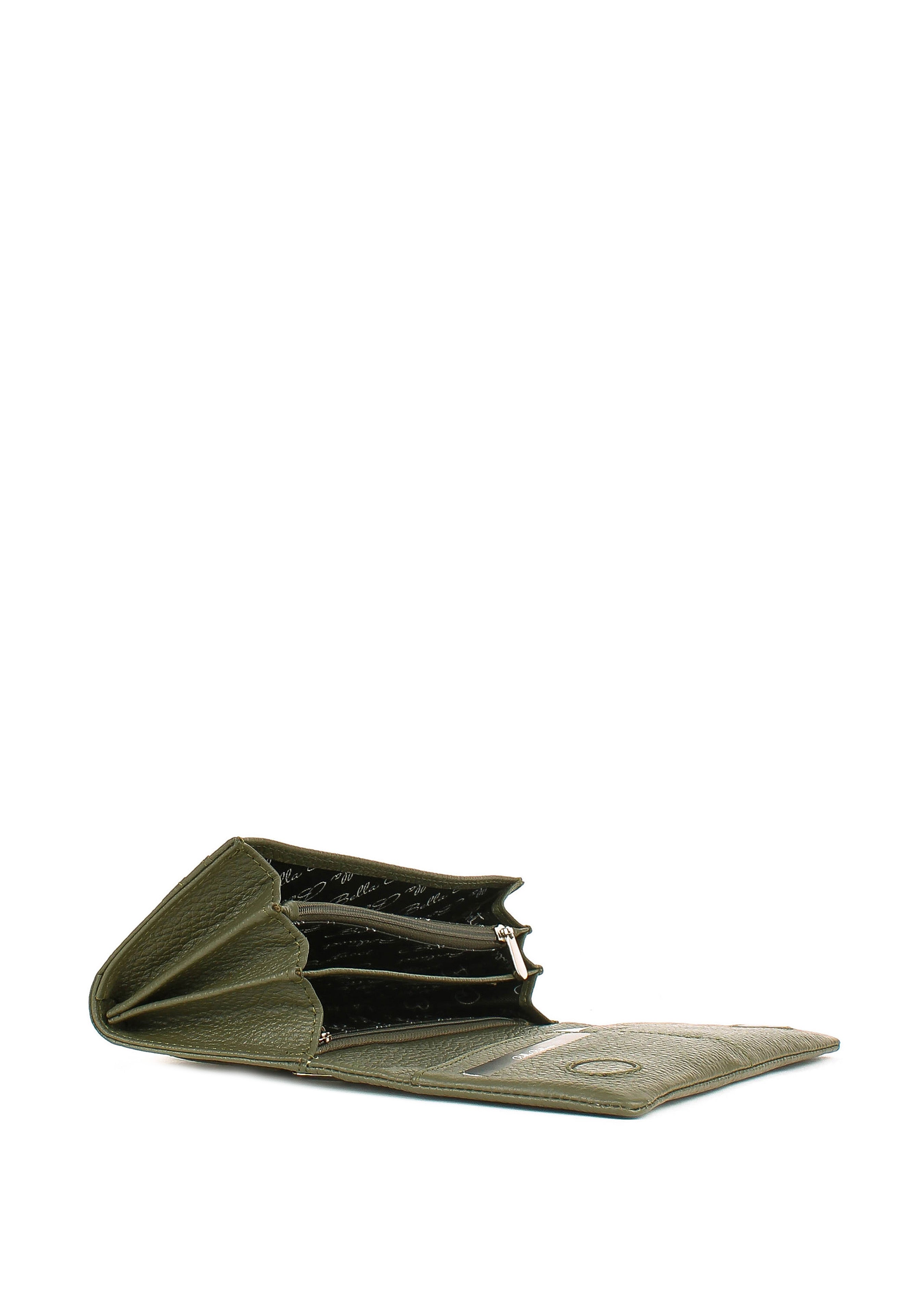 Bandolera de piel italiana Verde 163-774