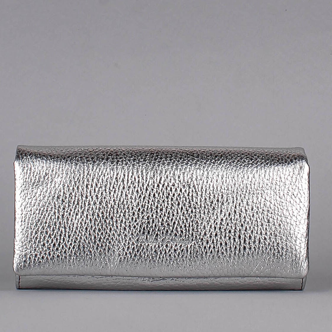 Bandolera de piel italiana Plata 163-718