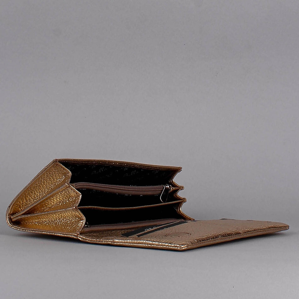 Bandolera de piel italiana Amarillo 163-674