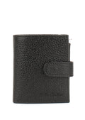 Bandolera de piel italiana Negro 166-01