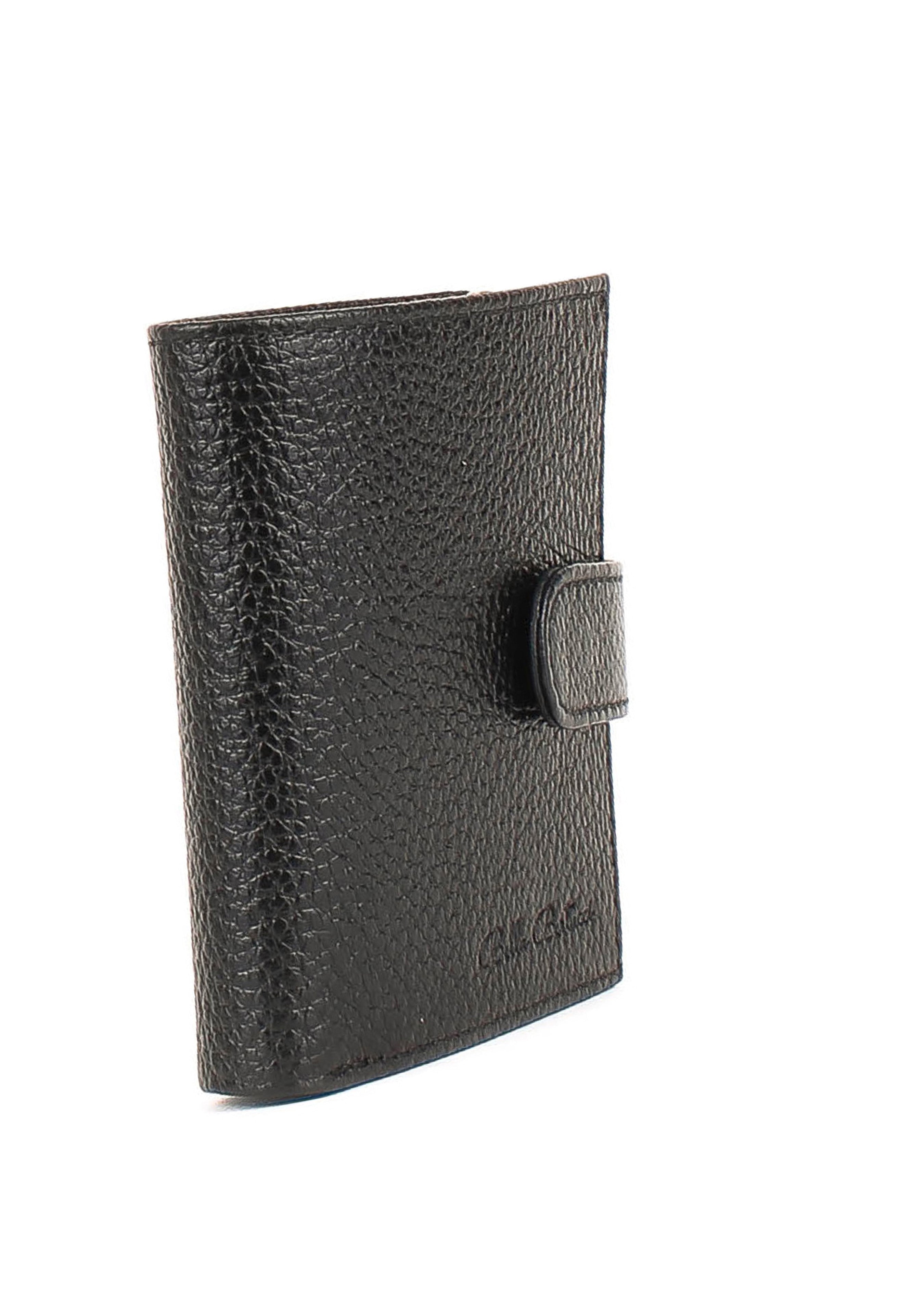 Bandolera de piel italiana Negro 166-01