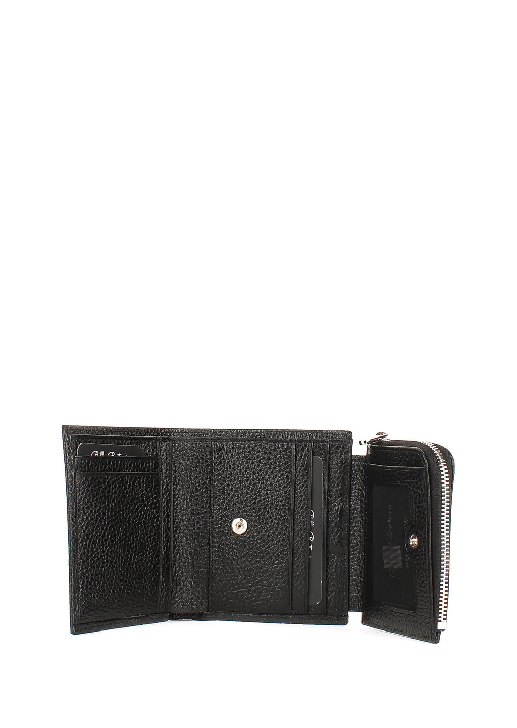 Bandolera de piel italiana Negro 166-01