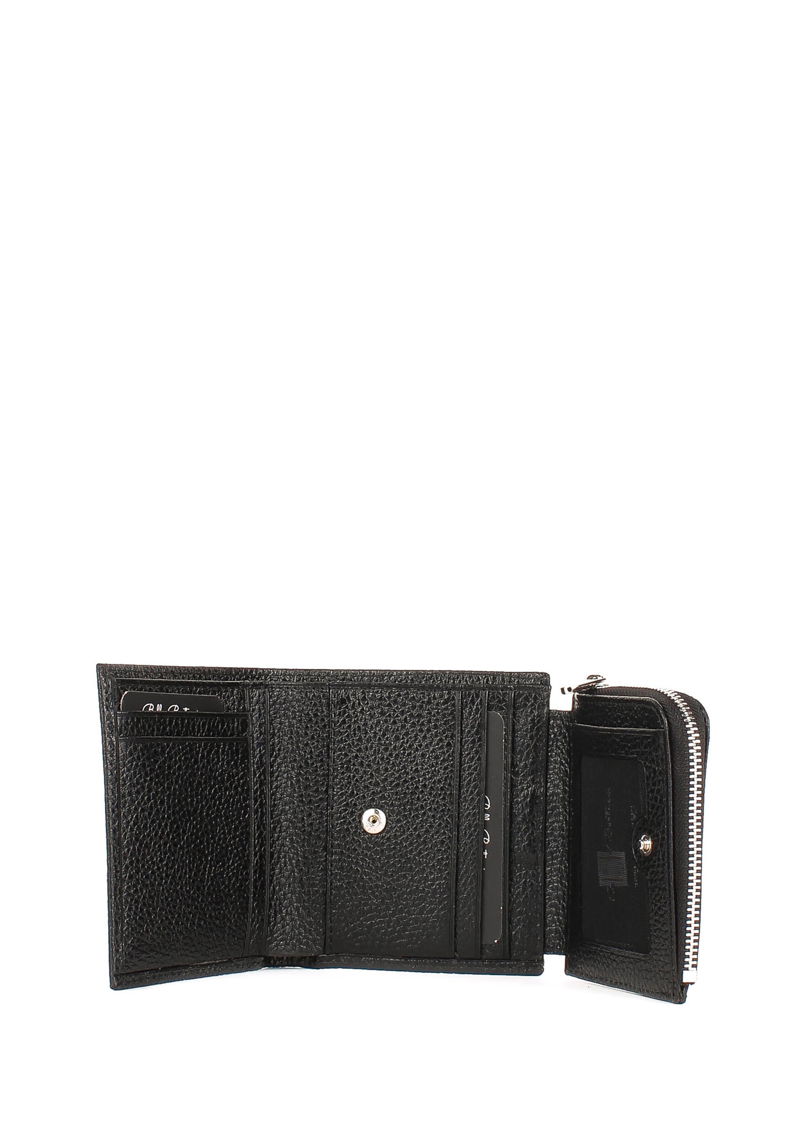 Bandolera de piel italiana Negro 166-01