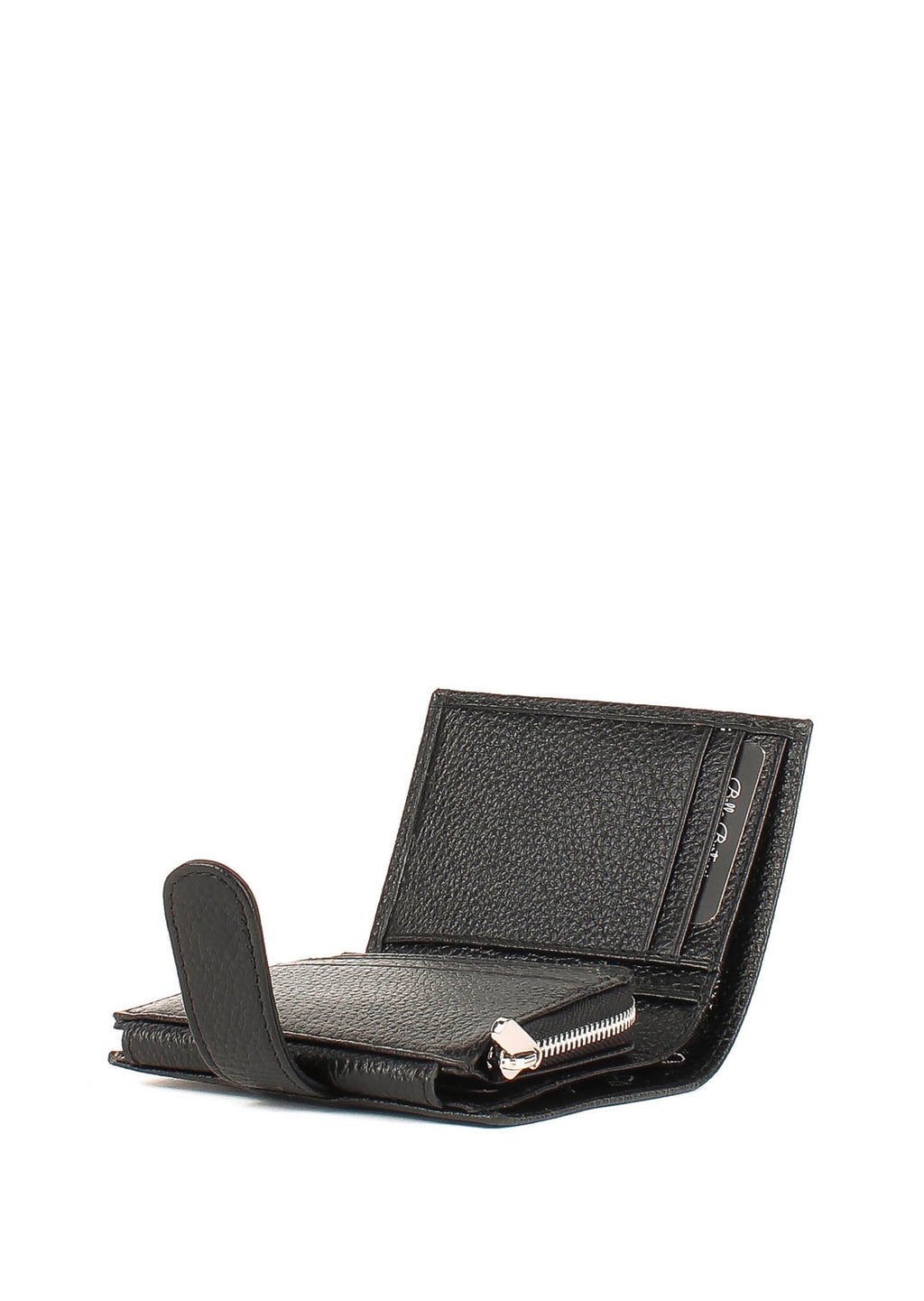 Bandolera de piel italiana Negro 166-01