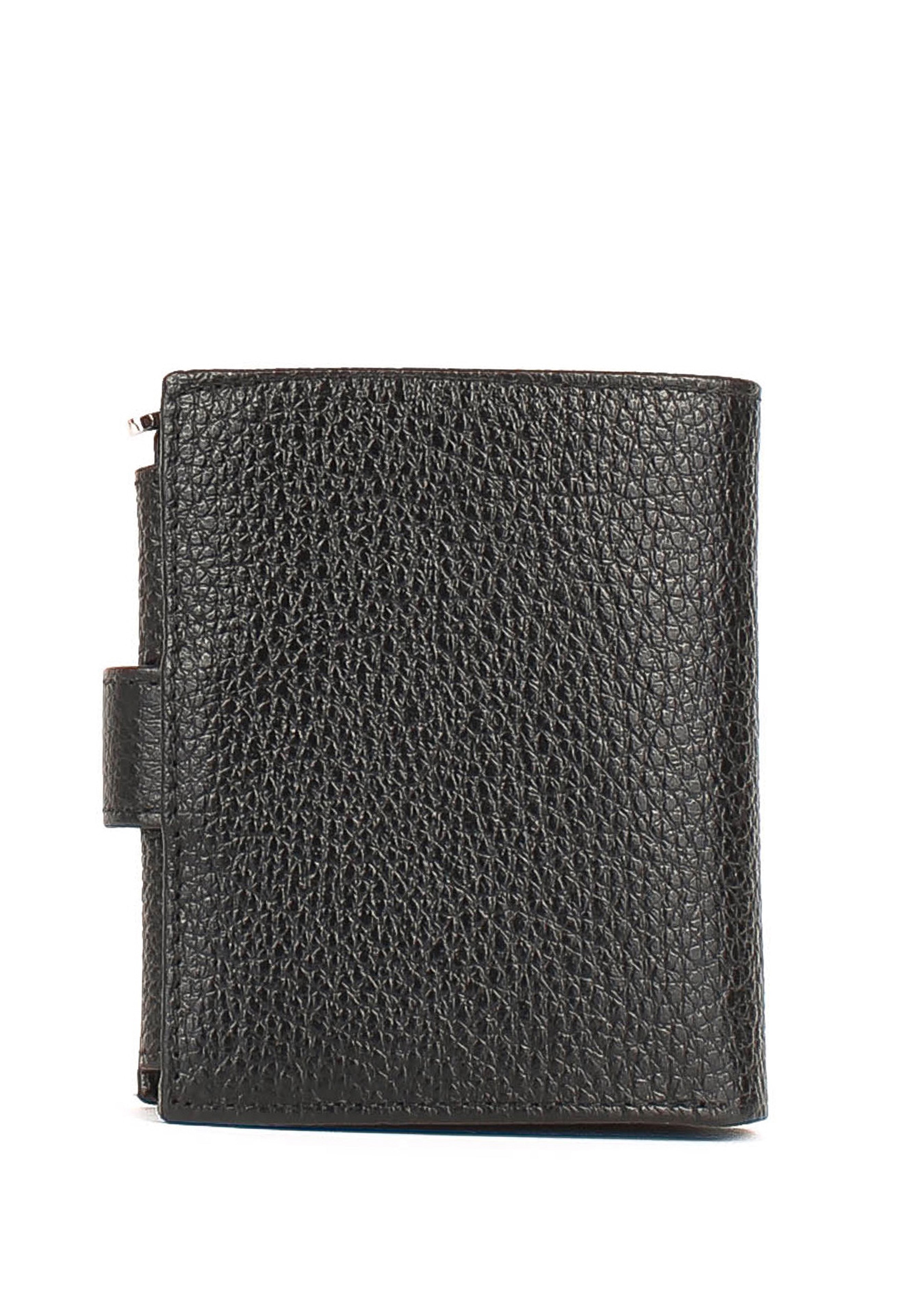 Bandolera de piel italiana Negro 166-01