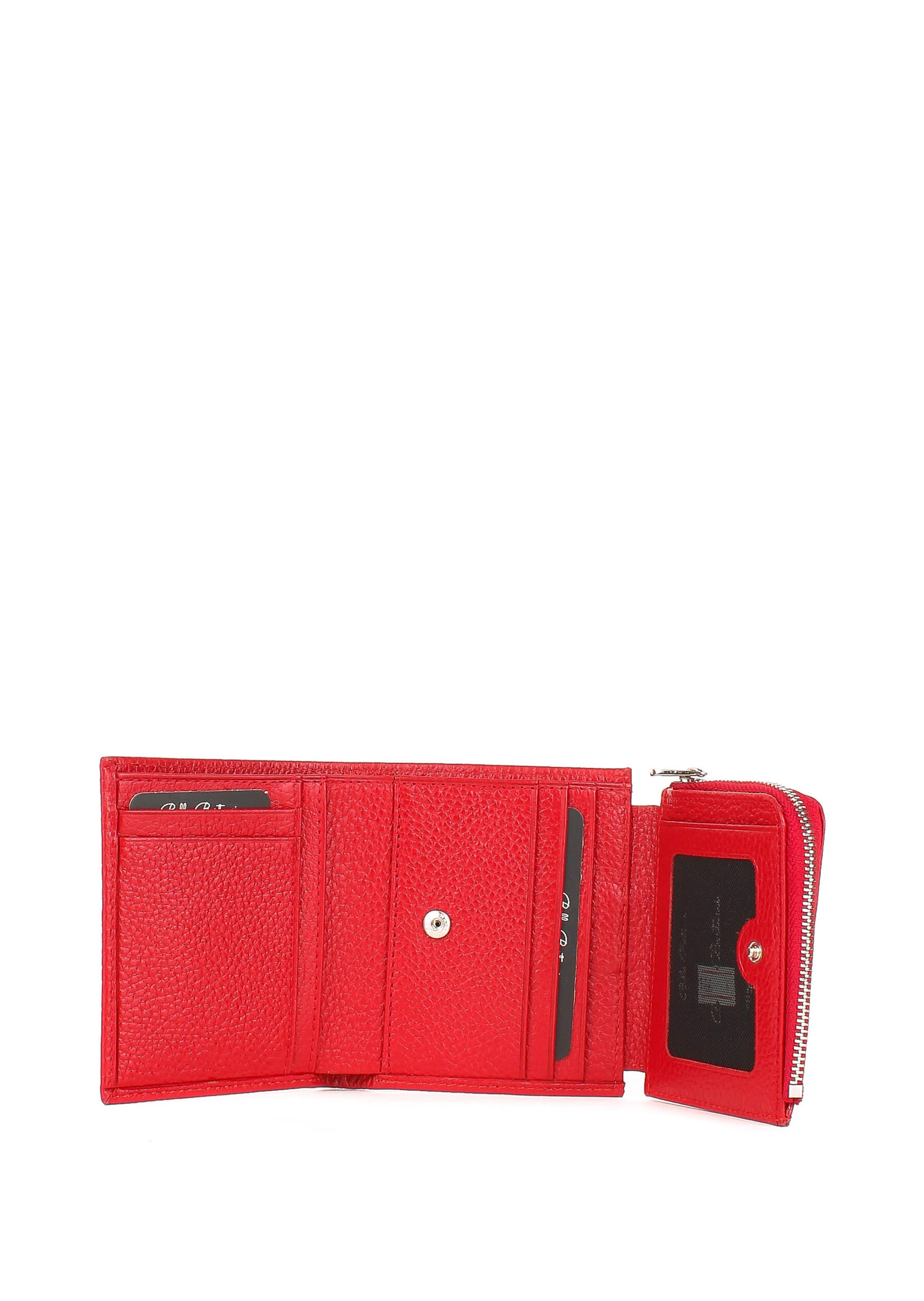 Bandolera de piel italiana Rojo 166-4