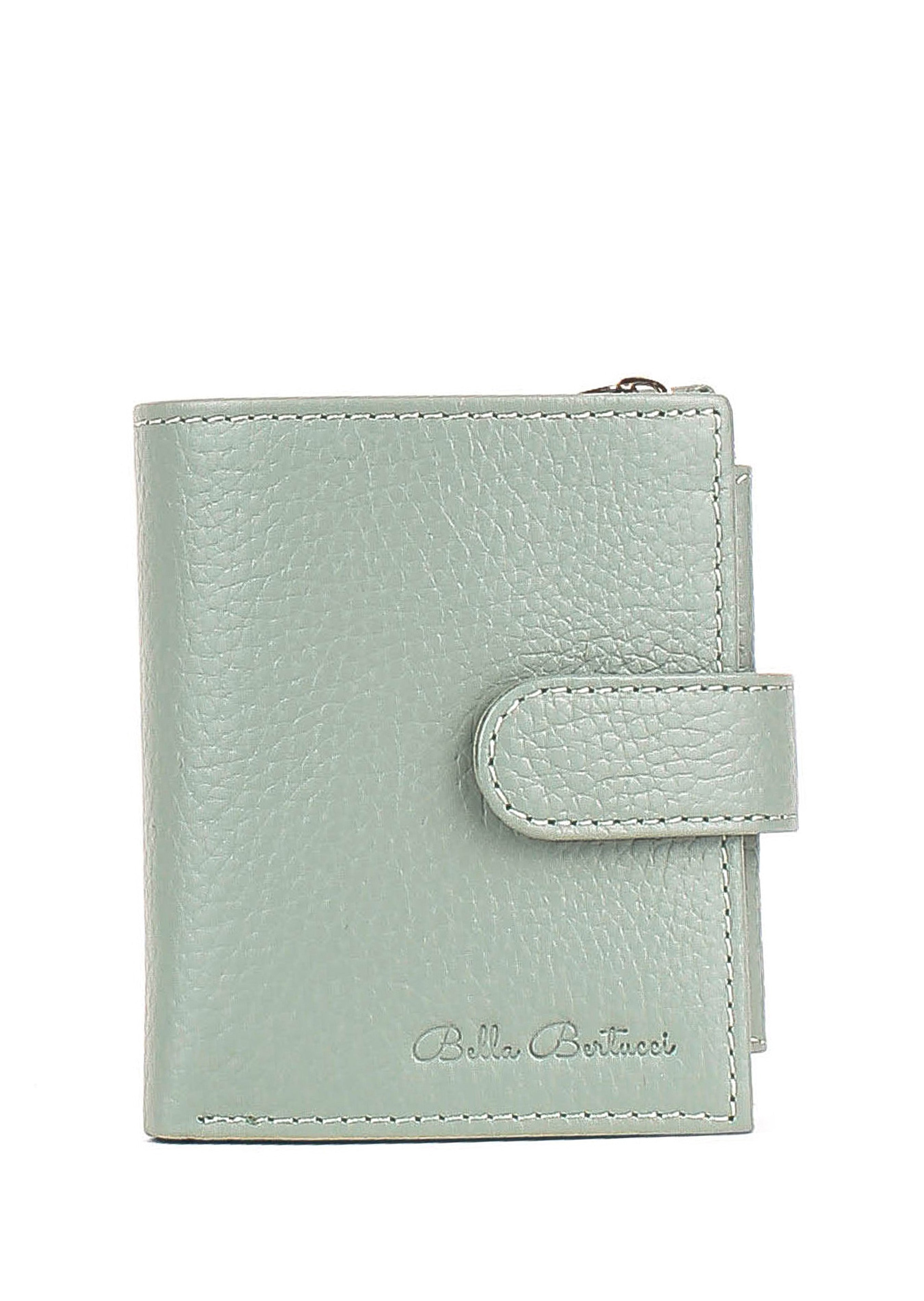 Bandolera de piel italiana Verde 166-752