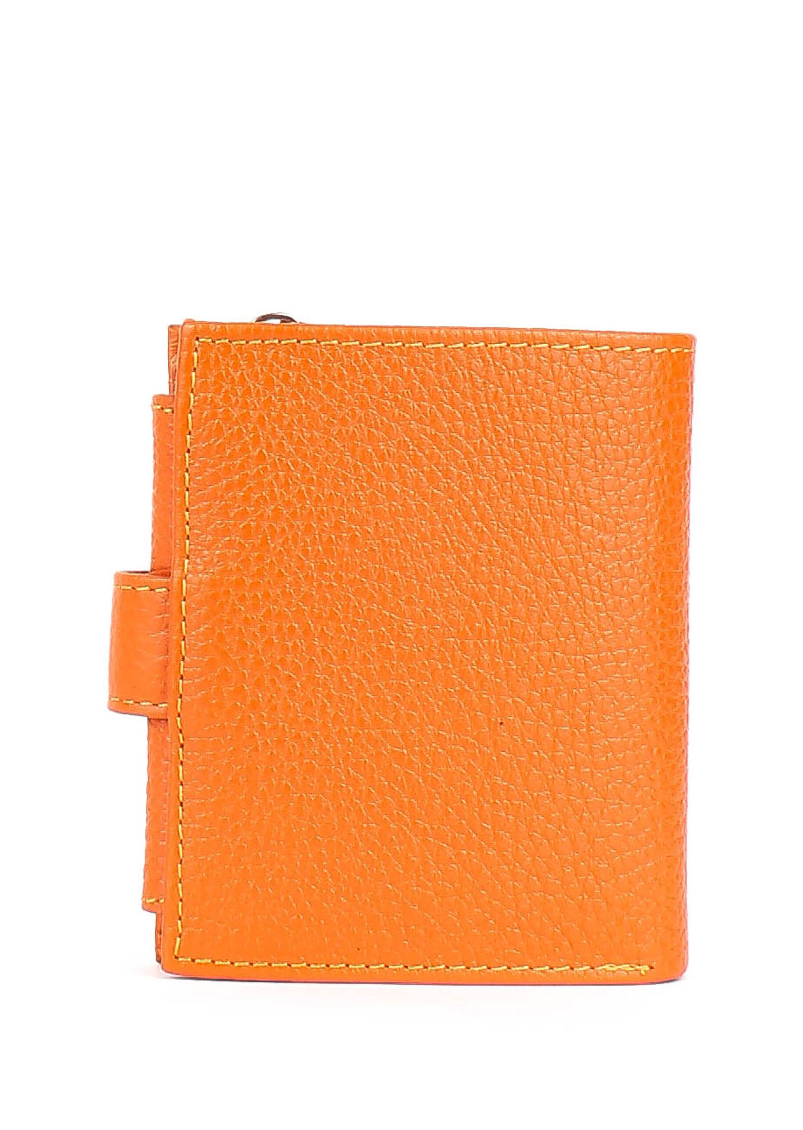 Bandolera de piel italiana Amarillo 166-374