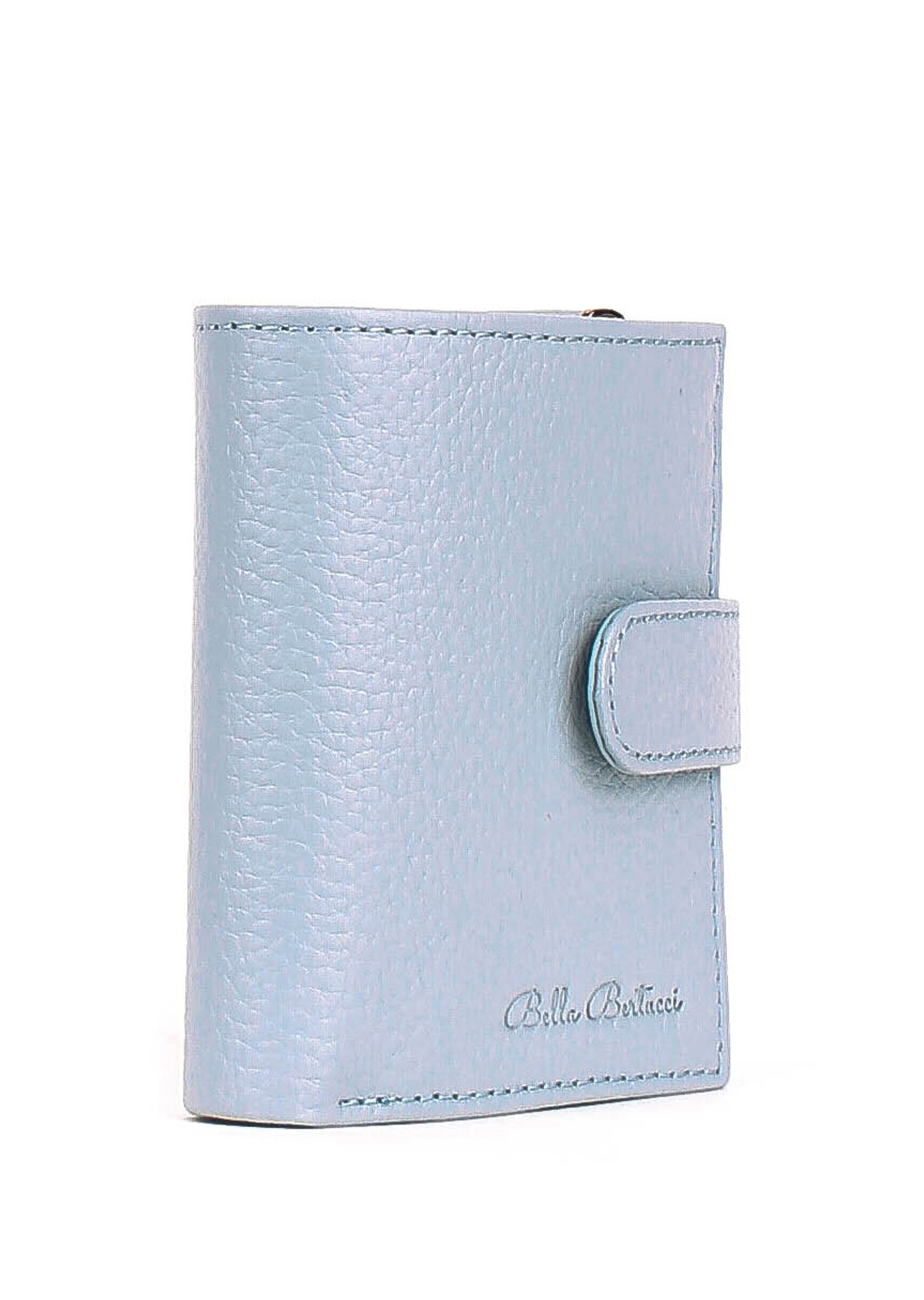 Bandolera de piel italiana Блакитний 166-690