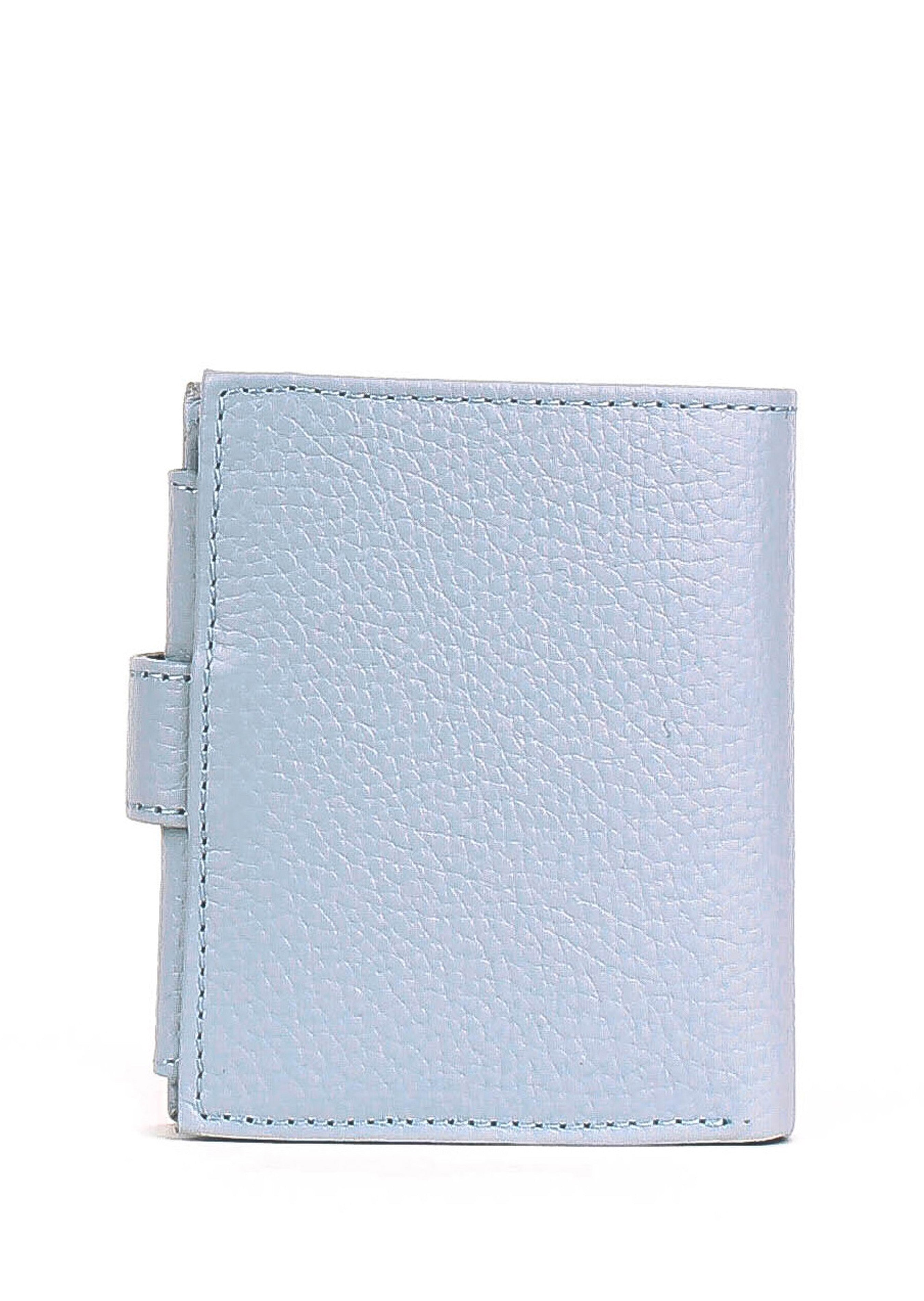 Bandolera de piel italiana Блакитний 166-690