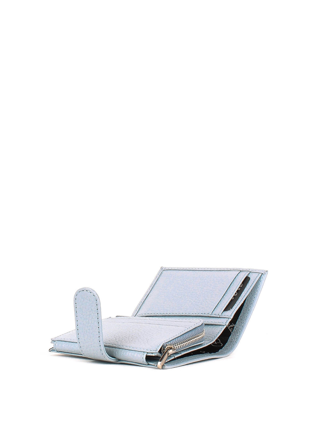 Bandolera de piel italiana Блакитний 166-690