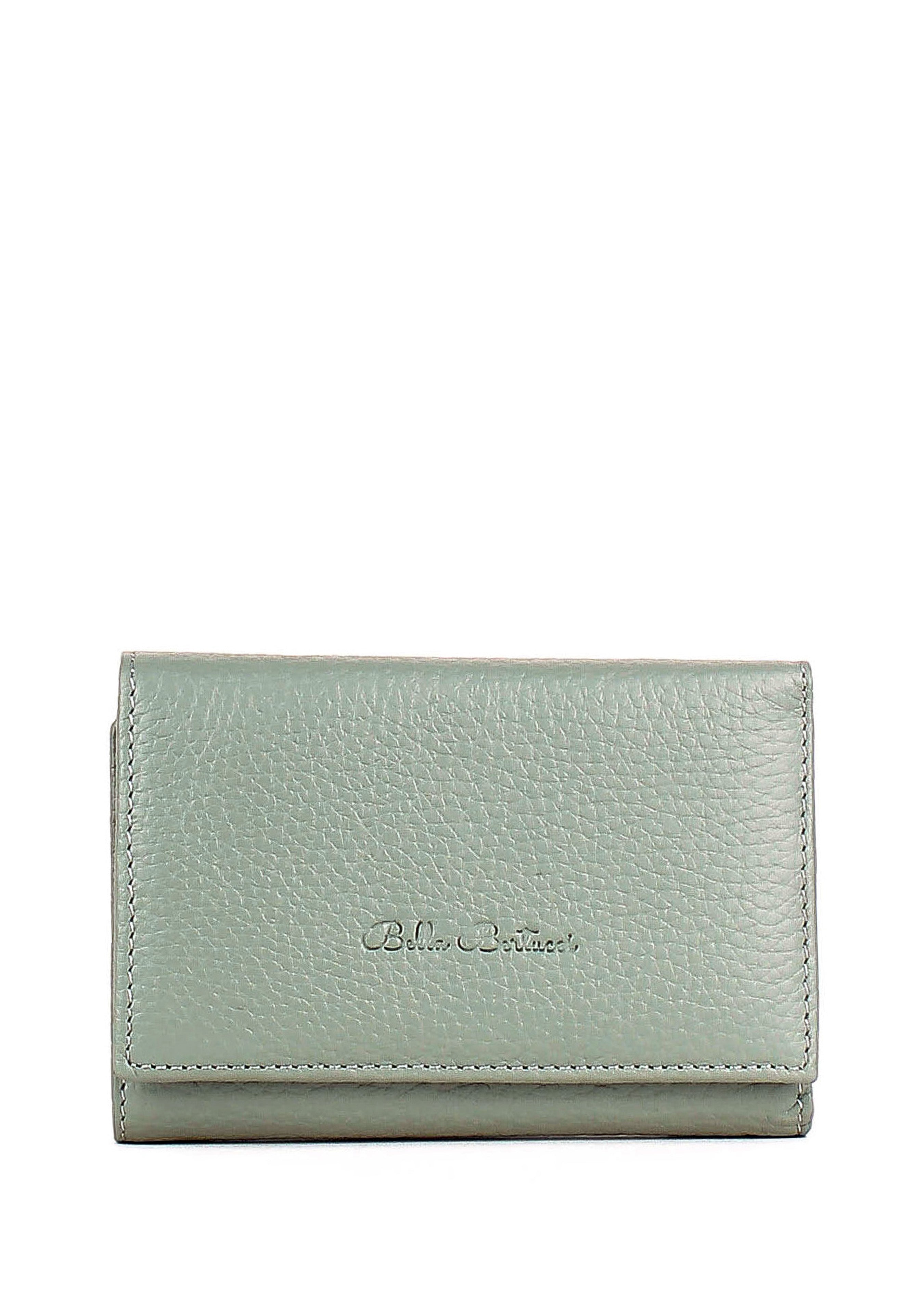 Cartera de piel italiana Verde 305-752