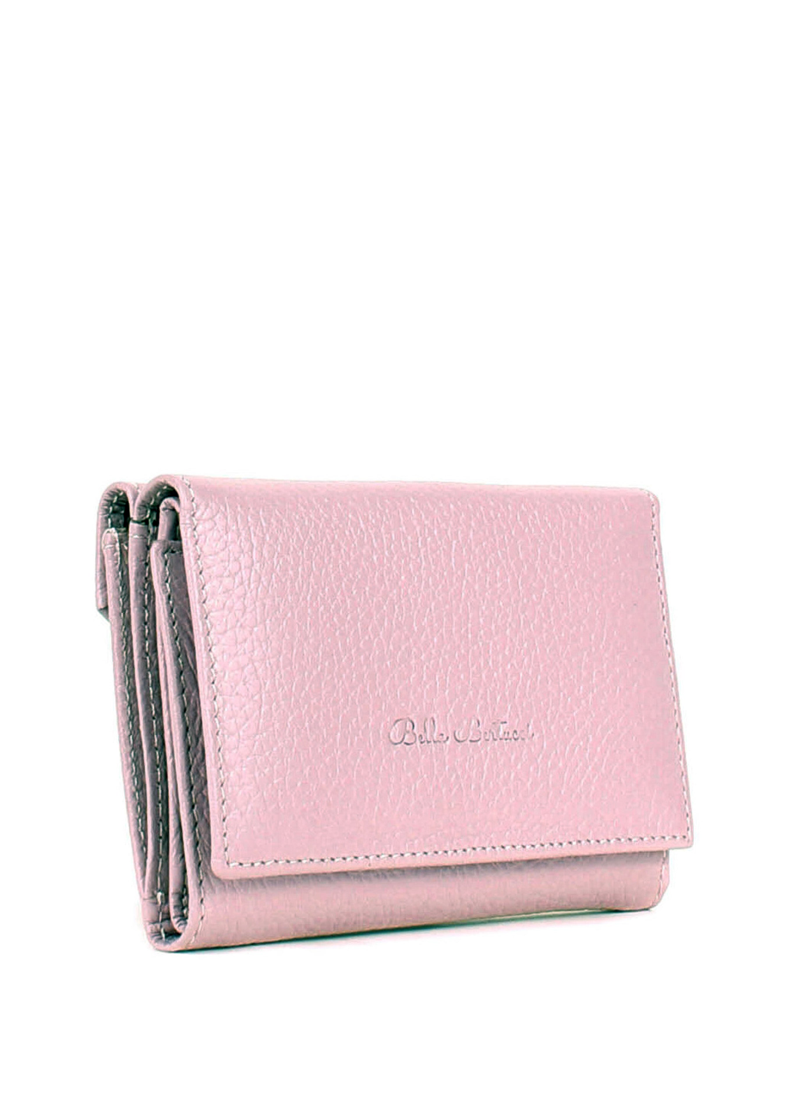 Cartera de piel italiana Morado 305-934