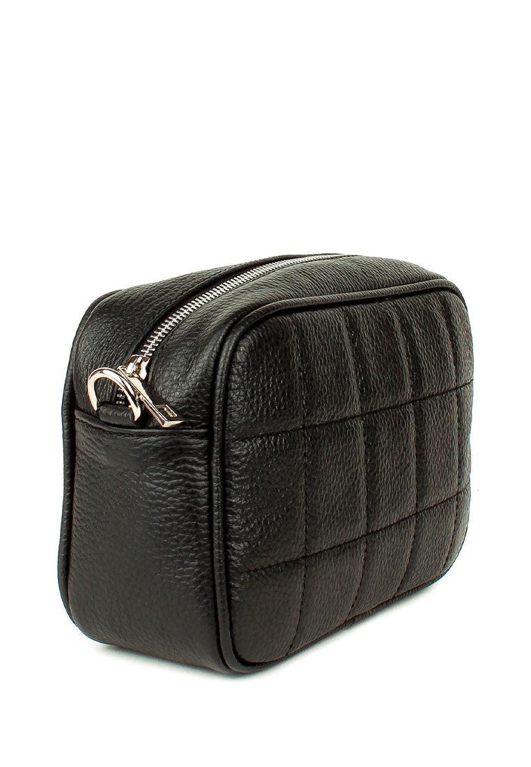 Bandolera de piel italiana Negro 2843-05-37