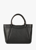 Bolso de mano de piel italiana Negro 6370-05-32