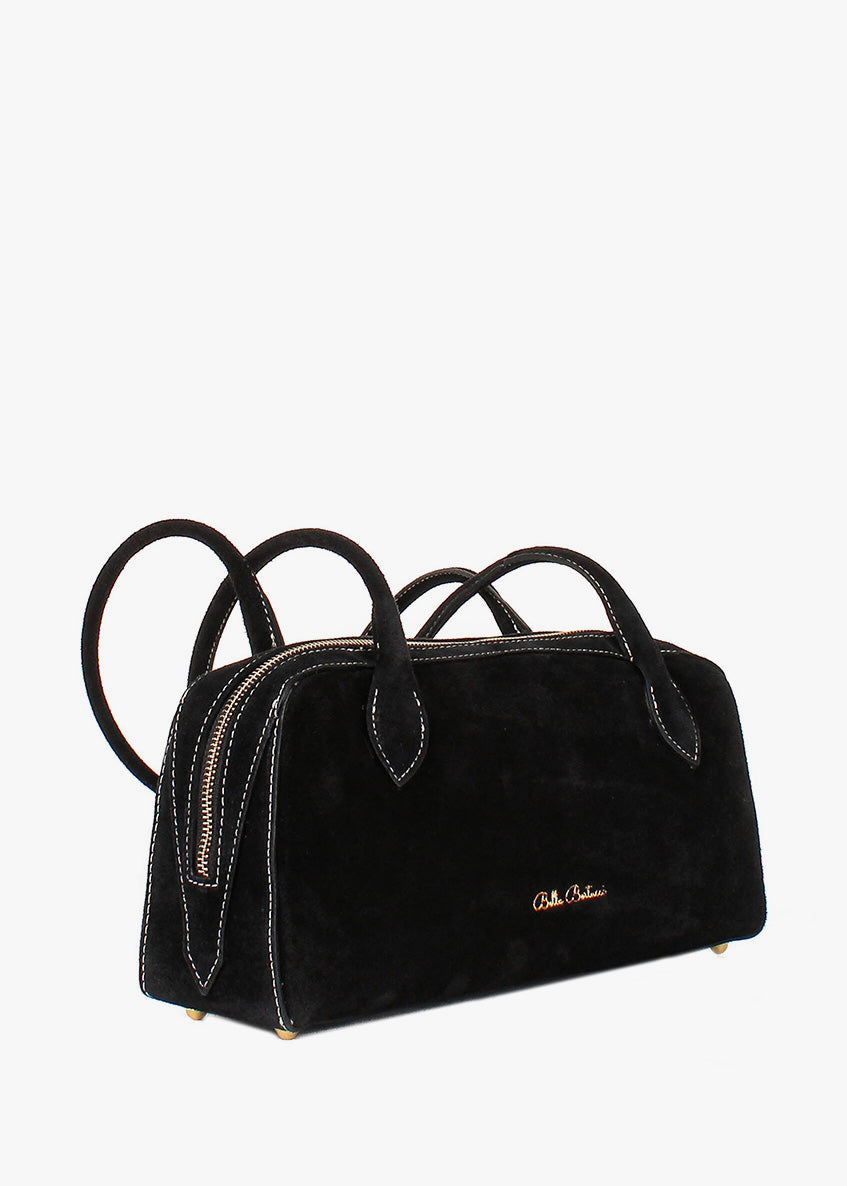 Bolso de mano de piel italiana Negro 8999-05-38