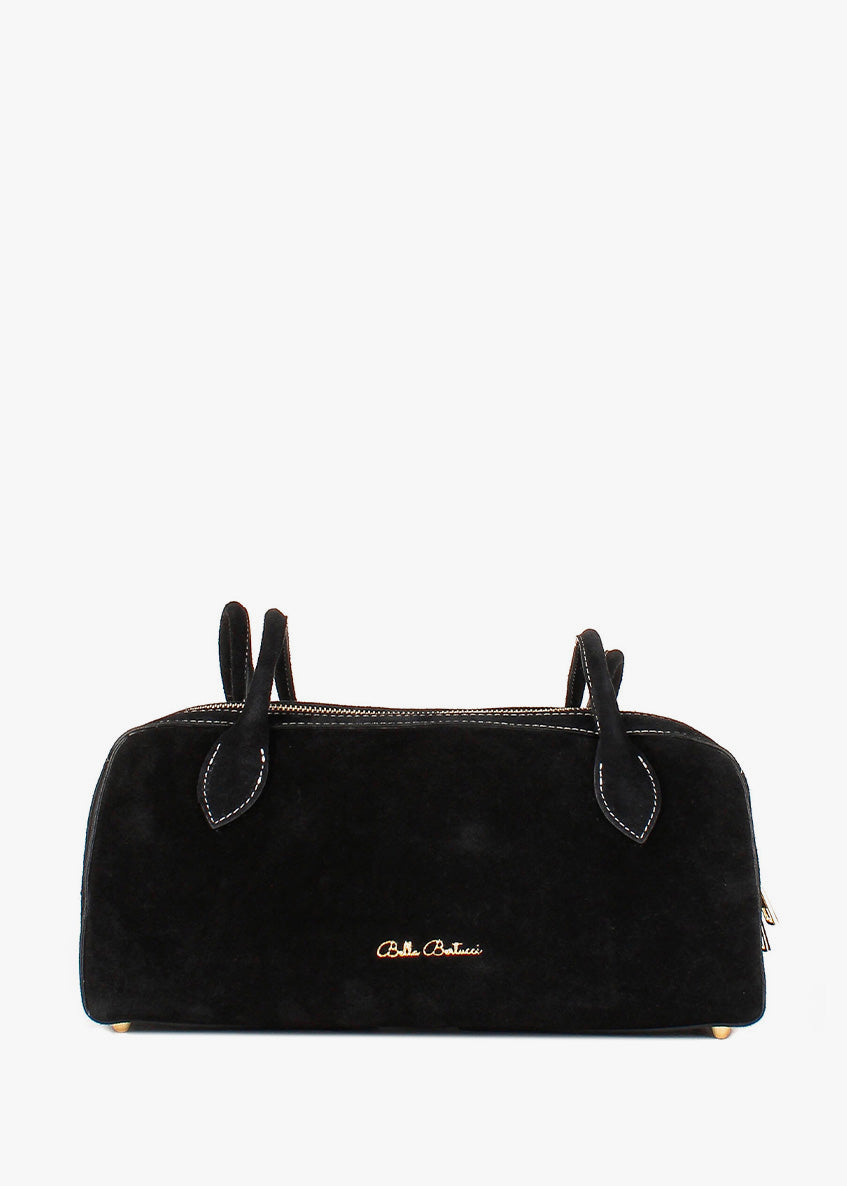 Bolso de mano de piel italiana Negro 8999-05-38