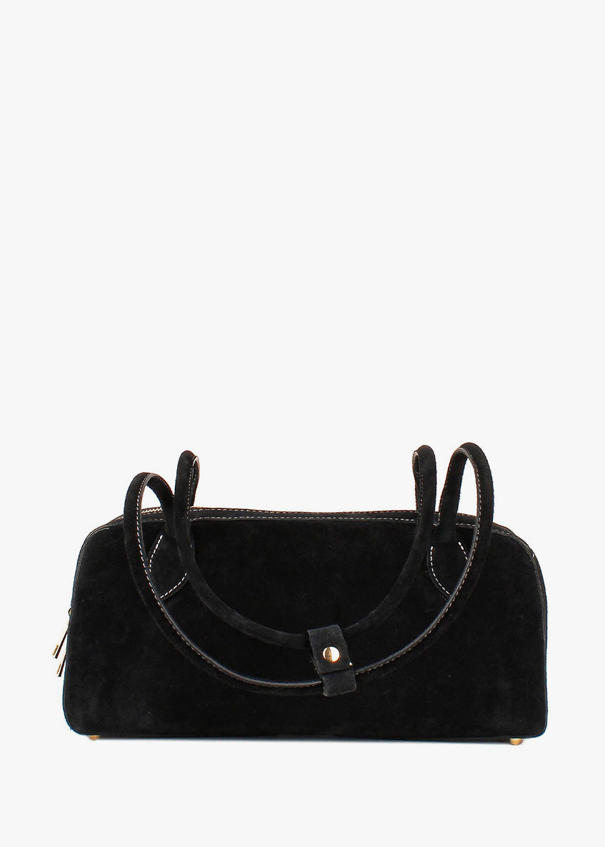 Bolso de mano de piel italiana Negro 8999-05-38