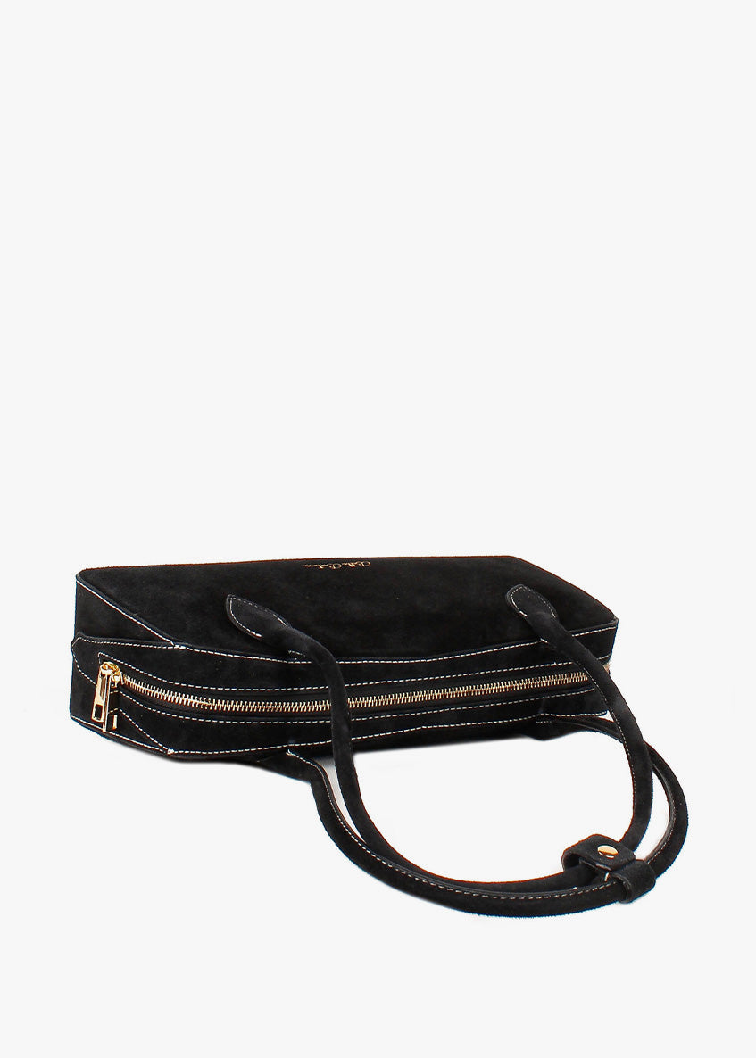 Bolso de mano de piel italiana Negro 8999-05-38