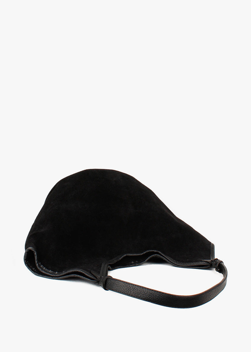 Bolso de hombro de piel italiana Negro 4890-05-47