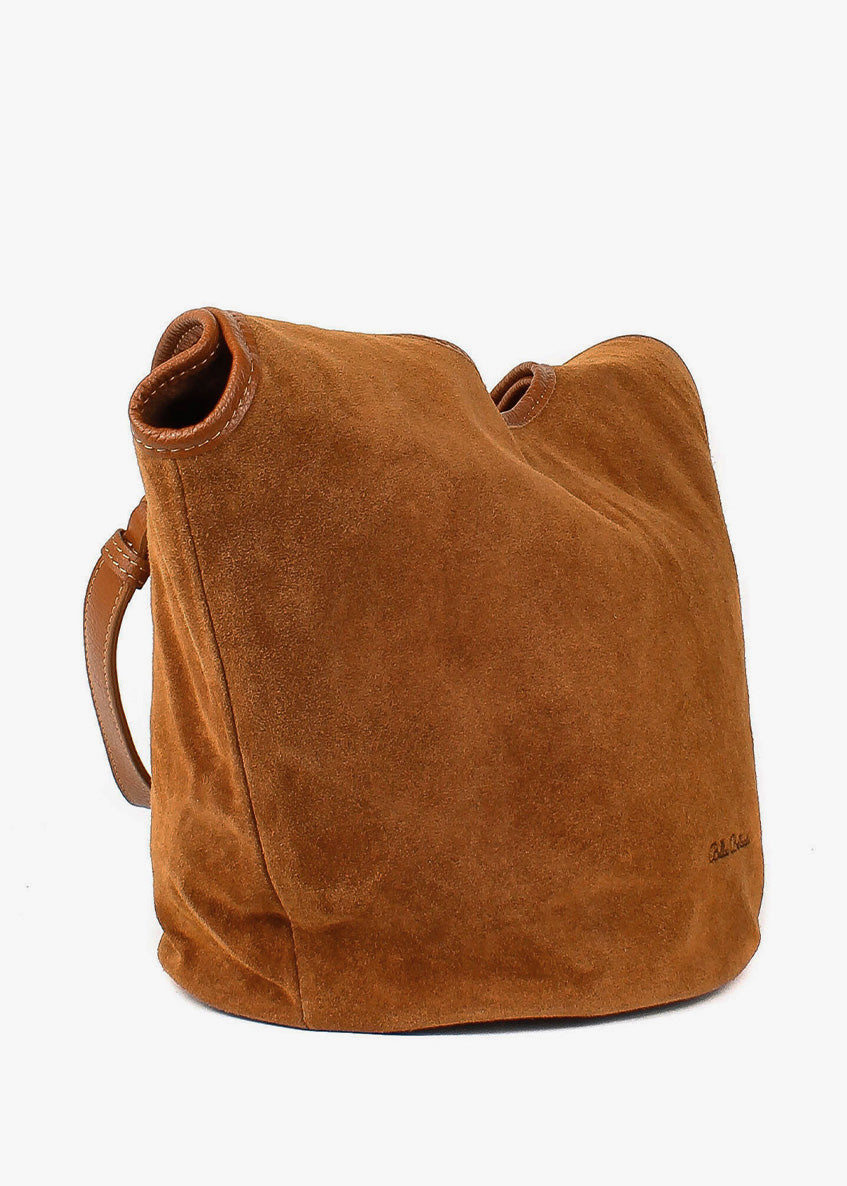 Bolso de hombro de piel italiana Rojo 4890-45-47