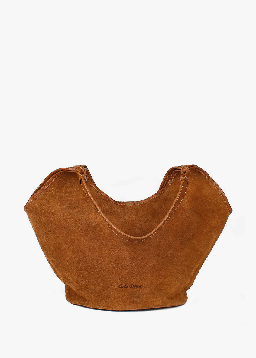 Bolso de hombro de piel italiana Rojo 4890-45-47