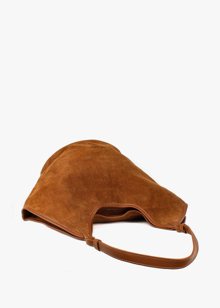 Bolso de hombro de piel italiana Rojo 4890-45-47