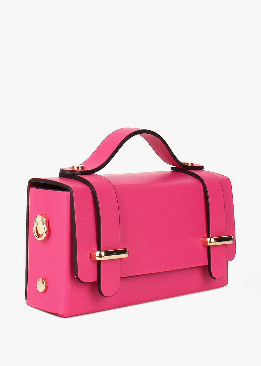 Bandolera de piel italiana Rosa 4242-23-31