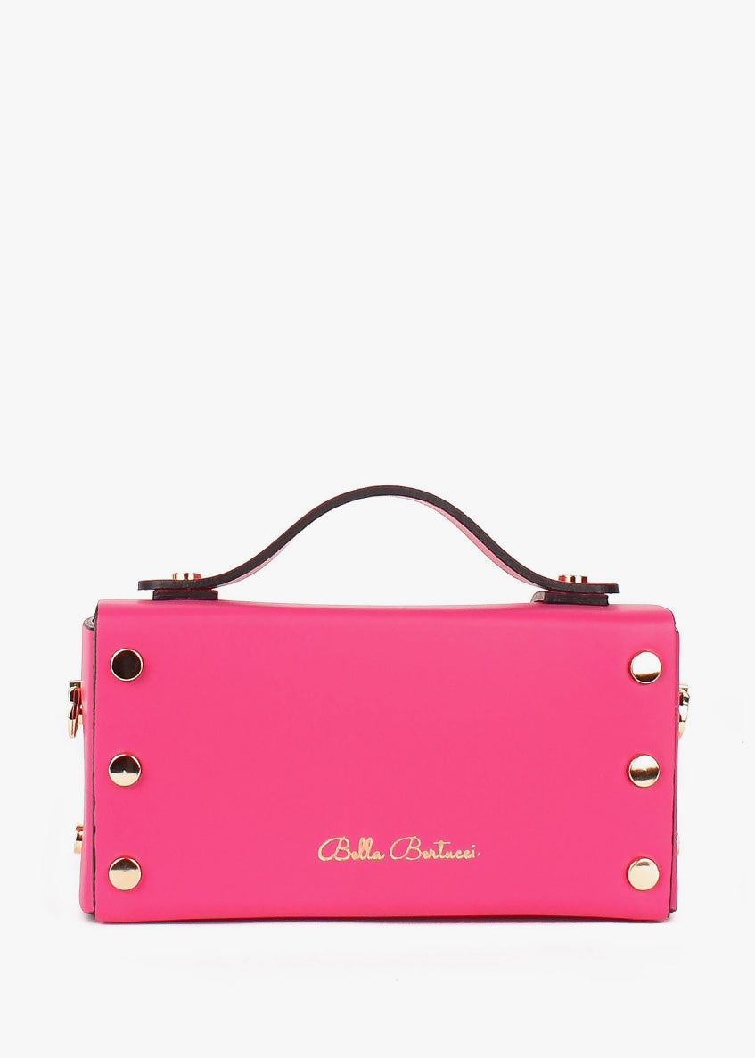 Bandolera de piel italiana Rosa 4242-23-31