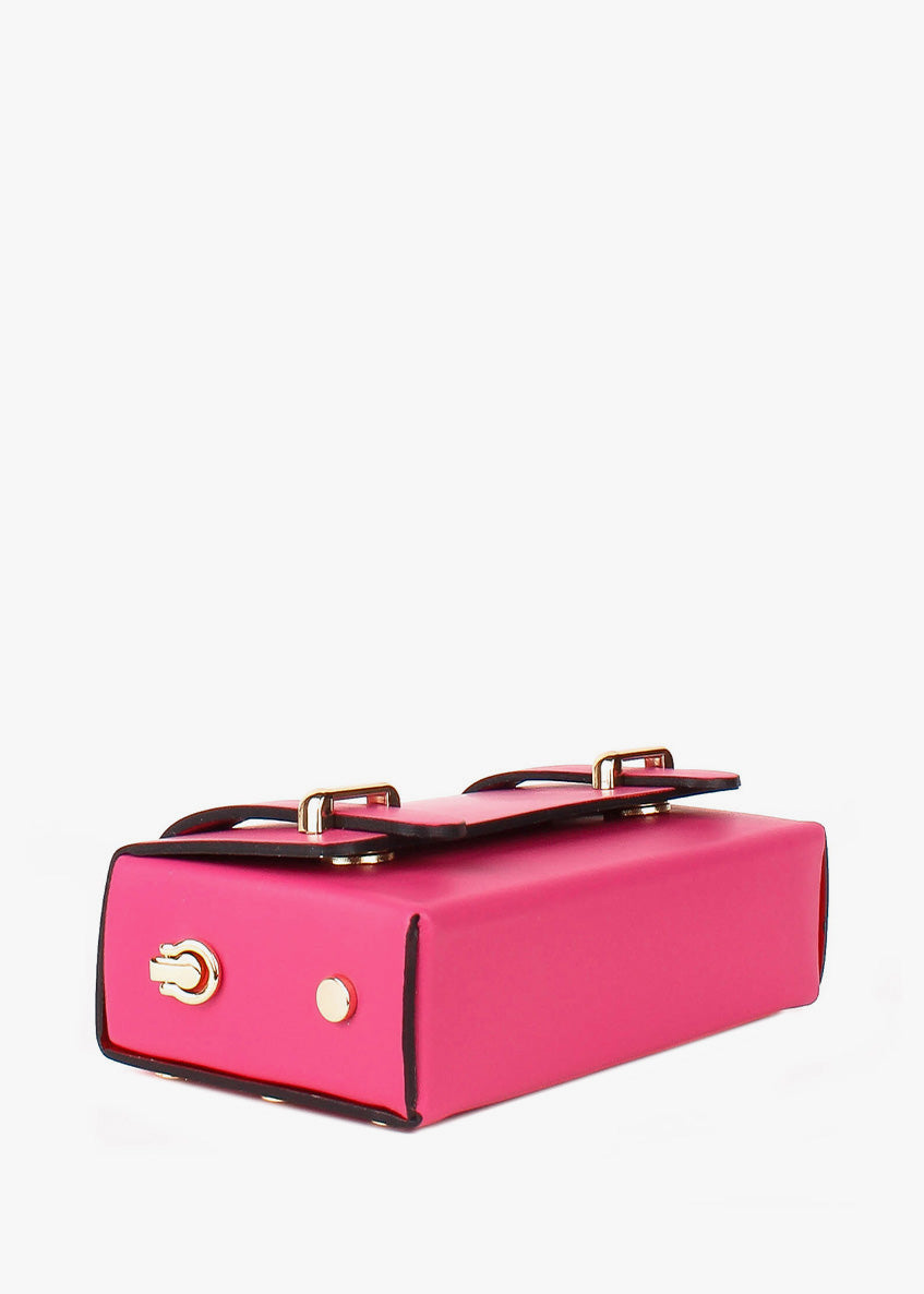 Bandolera de piel italiana Rosa 4242-23-31