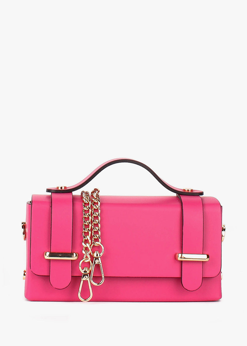 Bandolera de piel italiana Rosa 4242-23-31