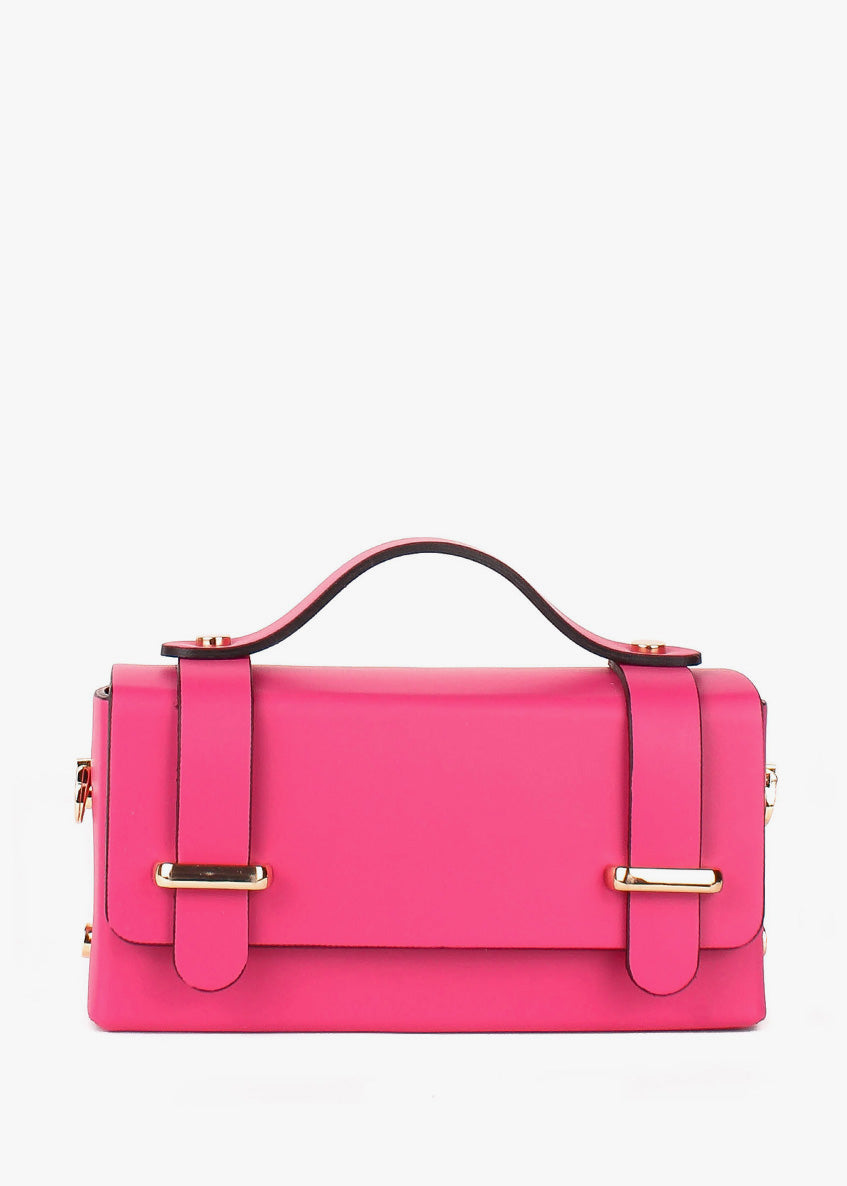 Bandolera de piel italiana Rosa 4242-23-31