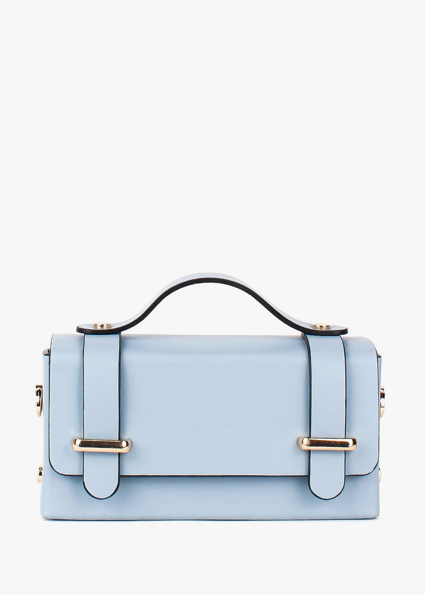 Bandolera de piel italiana Блакитний 4242-17-31