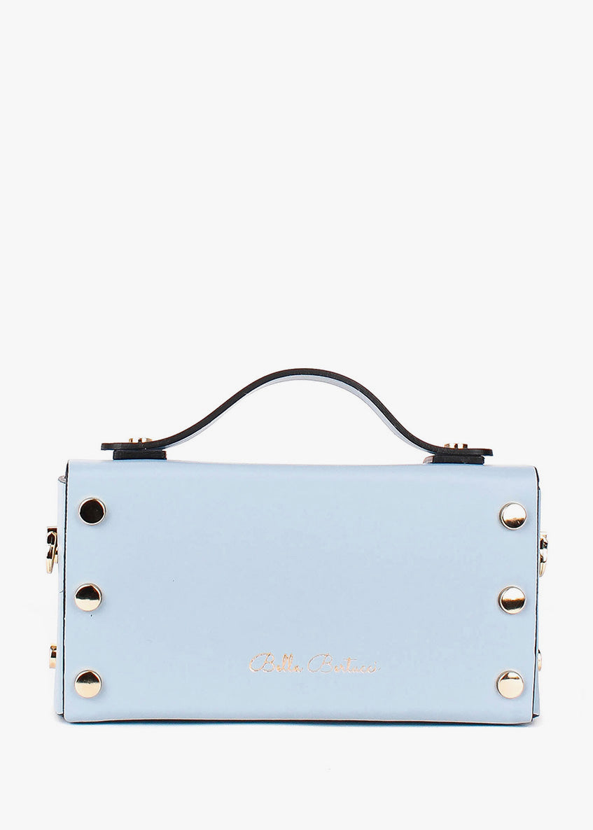 Bandolera de piel italiana Блакитний 4242-17-31