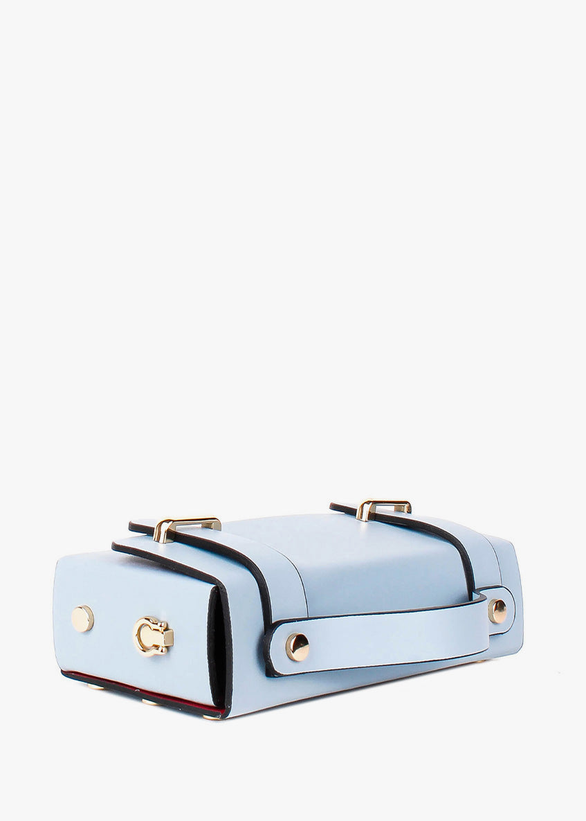 Bandolera de piel italiana Блакитний 4242-17-31