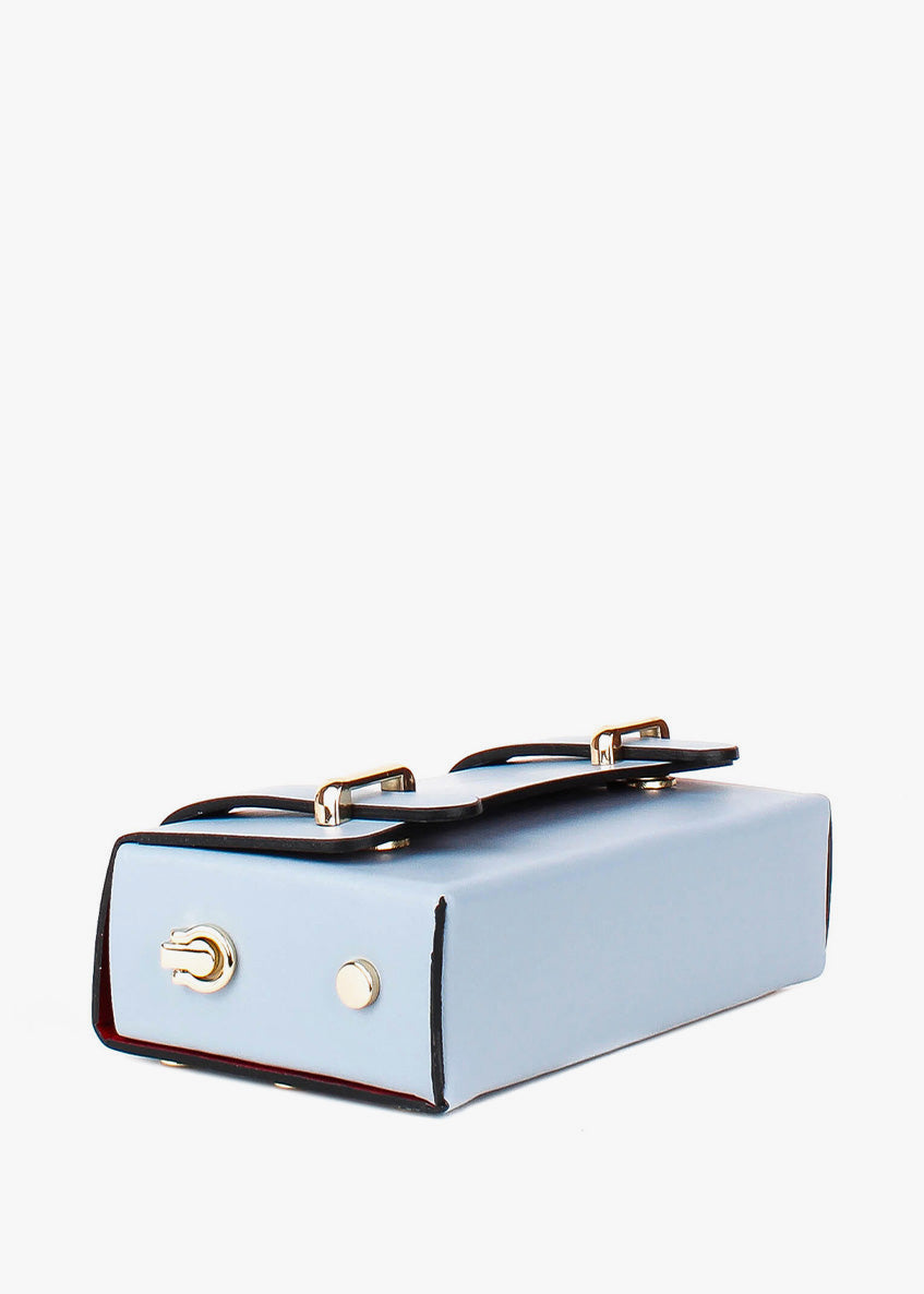 Bandolera de piel italiana Блакитний 4242-17-31