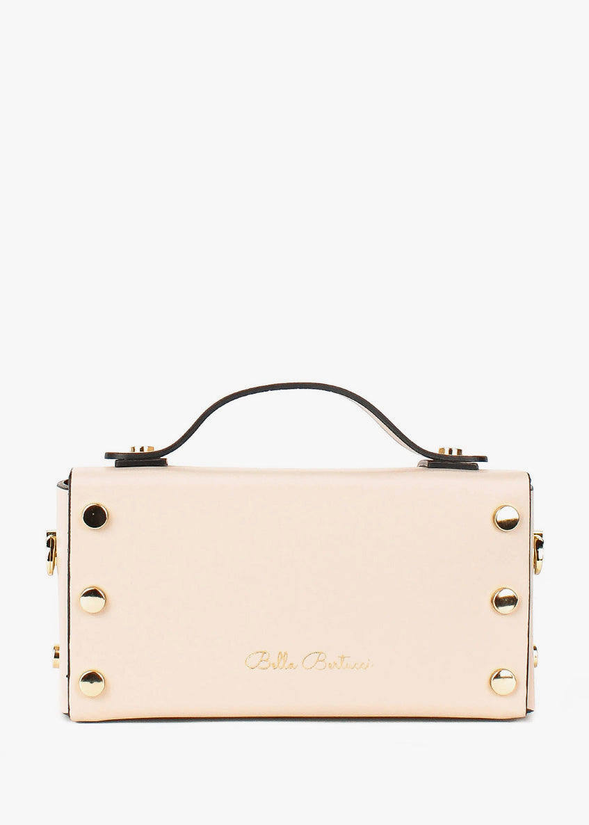 Bandolera de piel italiana Beige 4242-11-31