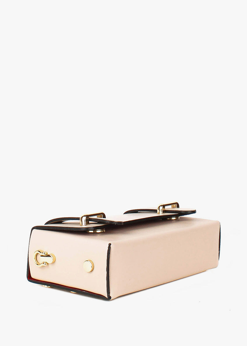 Bandolera de piel italiana Beige 4242-11-31